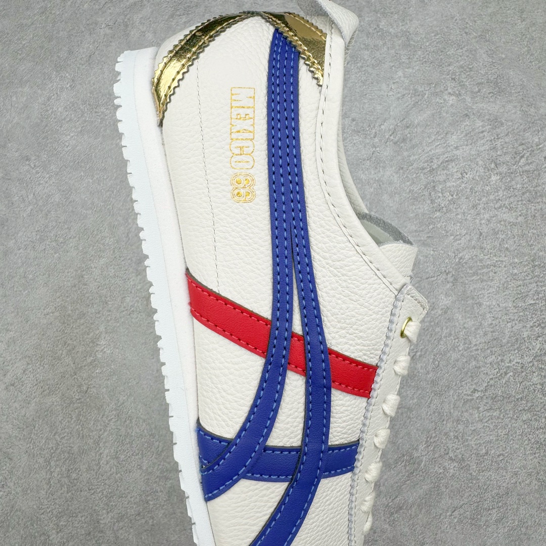 图片[6]-💰200 ＃MOK Asics Onitsuka Tiger MEXICO 66 亚瑟士鬼冢虎复古经典板鞋 市场最强版本 每个配色均购入原鞋校对 真正原厂头层牛皮 如假包赔 纹路、色泽、皮心颜色 质感百分百还原 海外订单工厂出品 超成熟稳定的做工品控 原装全套纸板楦头开发 原汁原味 完美呈现版型 私模正确鞋底咬花纹路 一比一鞋头弧度高度鞋身弧度 绝不口嗨 细节品控鞋型随意秒杀市面 原档咬花纹路私模大底 一个单元有六个三角形 总体形拼接呈现花瓣状 官方四联吊牌 原装Ortholite轻量化鞋垫 原盒原配 质保卡 说明书 钢印防尘纸  纸板中底带钢印 乳胶组合鞋垫 支持全方位的对比专柜 产品从款式颜色造型上体现出追求舒适和细节的完美 鞋类更是推崇手工制作的严谨与完美 融舒适性与可穿性的设计风格 注重细节的完美和别致魅力 既保持稳重 又不失轻松的时尚感 尺码：35 36 37 37.5 38 39 39.5 40 40.5 41.5 42 42.5 43.5 44 45 46 编码：by2936070-运动鞋