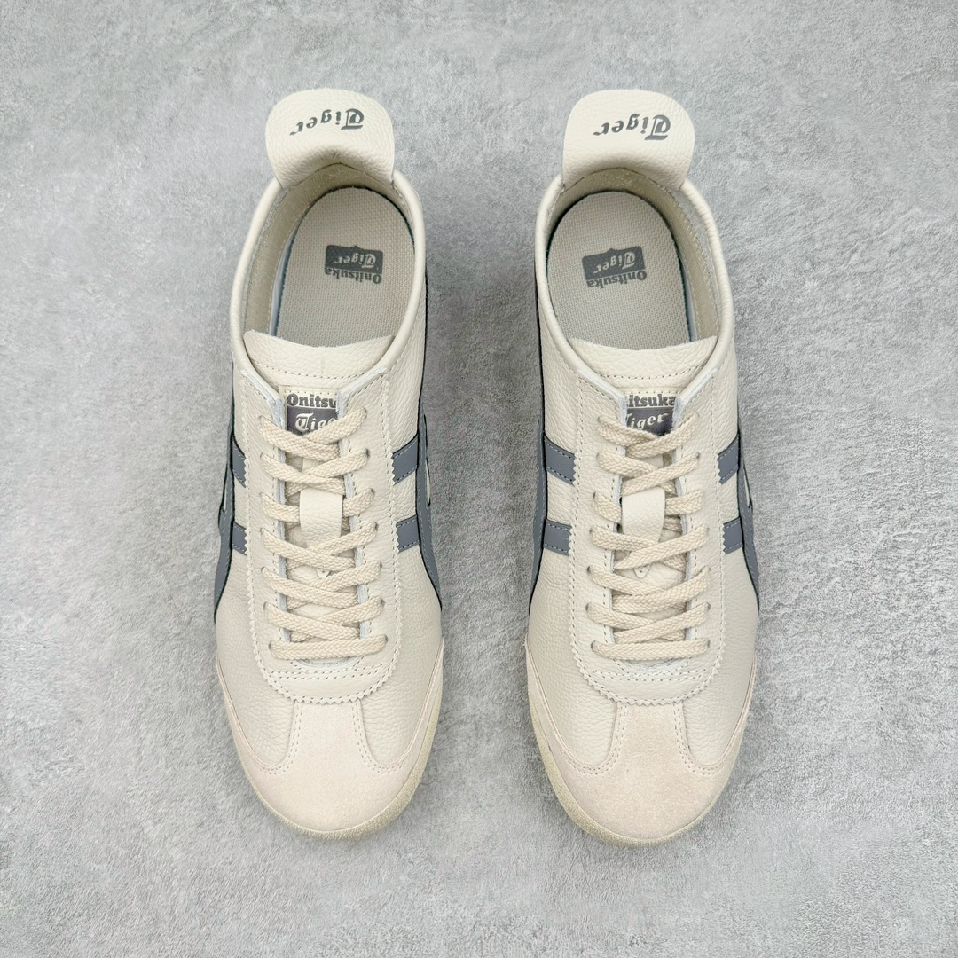 图片[2]-💰200 ＃MOK Asics Onitsuka Tiger MEXICO 66 亚瑟士鬼冢虎复古经典板鞋 市场最强版本 每个配色均购入原鞋校对 真正原厂头层牛皮 如假包赔 纹路、色泽、皮心颜色 质感百分百还原 海外订单工厂出品 超成熟稳定的做工品控 原装全套纸板楦头开发 原汁原味 完美呈现版型 私模正确鞋底咬花纹路 一比一鞋头弧度高度鞋身弧度 绝不口嗨 细节品控鞋型随意秒杀市面 原档咬花纹路私模大底 一个单元有六个三角形 总体形拼接呈现花瓣状 官方四联吊牌 原装Ortholite轻量化鞋垫 原盒原配 质保卡 说明书 钢印防尘纸  纸板中底带钢印 乳胶组合鞋垫 支持全方位的对比专柜 产品从款式颜色造型上体现出追求舒适和细节的完美 鞋类更是推崇手工制作的严谨与完美 融舒适性与可穿性的设计风格 注重细节的完美和别致魅力 既保持稳重 又不失轻松的时尚感 尺码：35 36 37 37.5 38 39 39.5 40 40.5 41.5 42 42.5 43.5 44 45 46 编码：by2936070-运动鞋