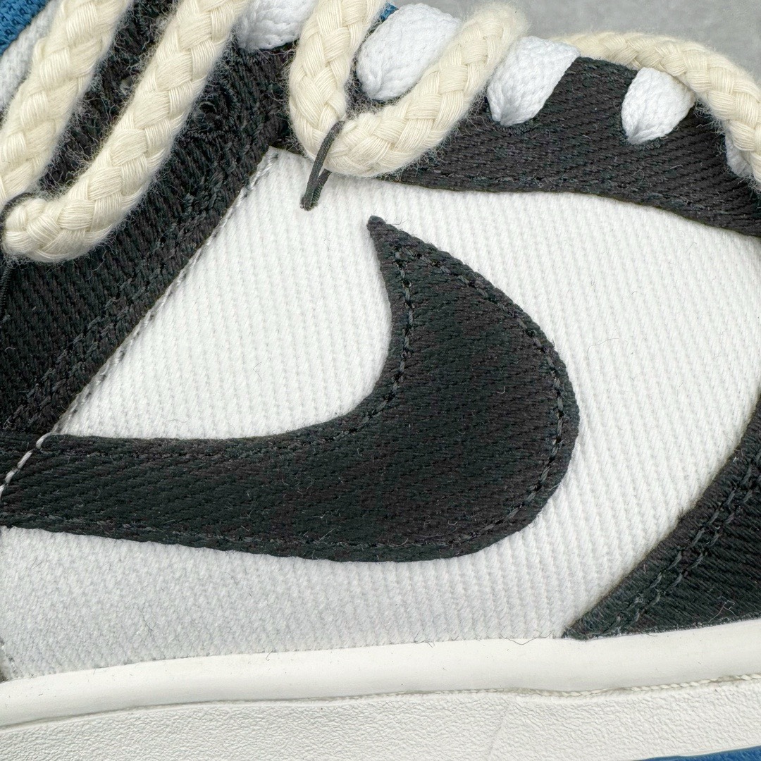 图片[12]-＃YC纯原福利 NK Dunk Low 资深玩家刺子绣 黑白蓝 DV0834-101 定制系列天花板 无原鞋不开发 全系列得物原鞋一比一校对开发 配色持续更新中 终端对接 优势输出 全套原厂楦头原纸板数据档案倾力打造 原汁原味莞产 极致还原 圈内最强针车工艺 高端零售指定版 广东原厂配套原盒原标 鞋盒分三个尺码段 原厂冲刀 超高清洁度 全鞋零毛边皮料切割 采用原厂百宏鞋带以及原厂百宏织唛舌标 内标可供原厂几率过验 进口原装条纹中底布 四线拉帮白色点胶 原厂拉帮手法遵循公司 原厂电绣 极致还原 尺码：35.5 36 36.5 37.5 38 38.5 39 40 40.5 41 42 42.5 43 44 44.5 45 46 47.5-选品中心