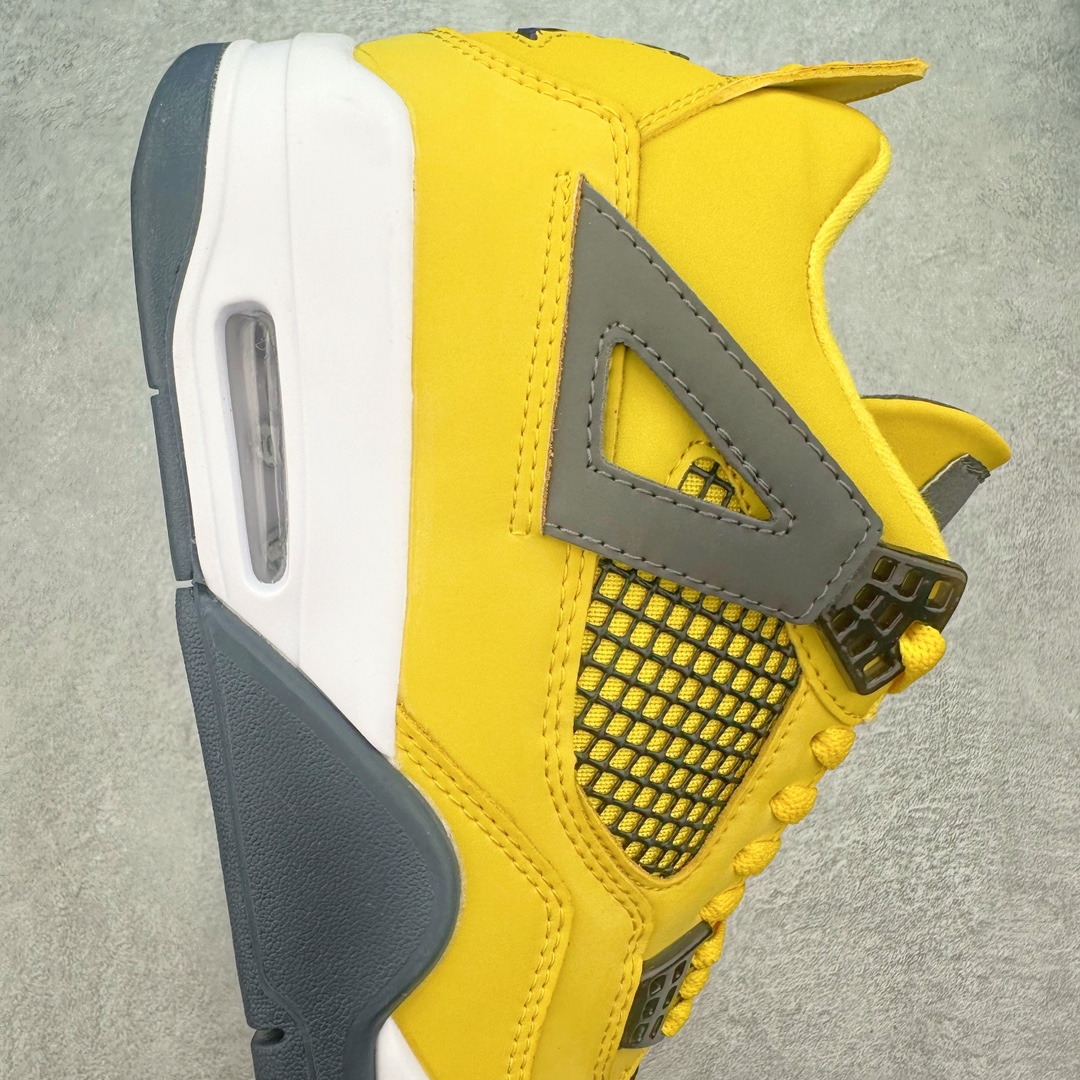 图片[6]-💰150 ＃福利特价‼Air Jordan AJ4 Retro 大厂出品 原纸板楦头开发 定制优质皮料 完美鞋型匹配公司货 正确TPU鞋舌锁扣 最新原厂底模 大底卡色咬花完美 鞋柜必备鞋款 终端现货供应 尺码：36 36.5 37.5 38 38.5 39 40 40.5 41 42 42.5 43 44 44.5 45 编码：Kby2936020-运动鞋