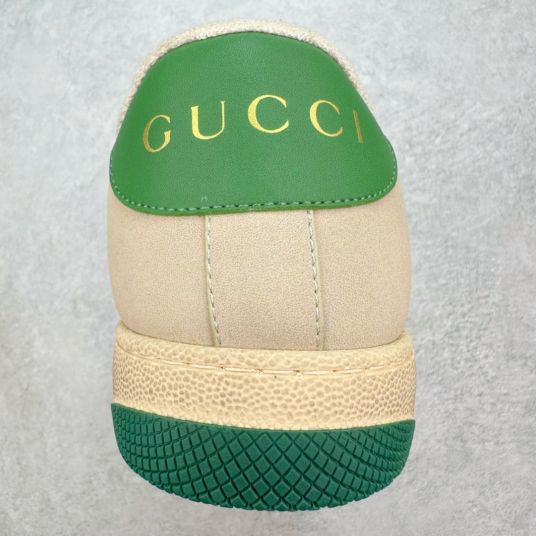 图片[8]-💰180 ＃福利特价‼Gucci Screener sneaker 古驰双G小脏鞋系列复古怀旧校园风低帮板鞋 全套原楦原纸版原鞋开模0纯手工水洗做旧处理 侧面条纹饰带 原厂定制 原厂数据电绣 清晰立体 全鞋电脑针车 紧密相连 针距密度一致 环保乳胶注塑鞋垫 厚度脚感还原原版 皮面裁剪部位 统一油边封口工艺 右脚鞋侧嵌入NFC防伪芯片装置＋鞋盒标二唯码扫描 秒进官网 专柜全套包装 防尘袋 说明书 质保卡 购物袋 Size：35 36 37 38 39 40 41 42 43 44 45 编码：Bby2936050-运动鞋