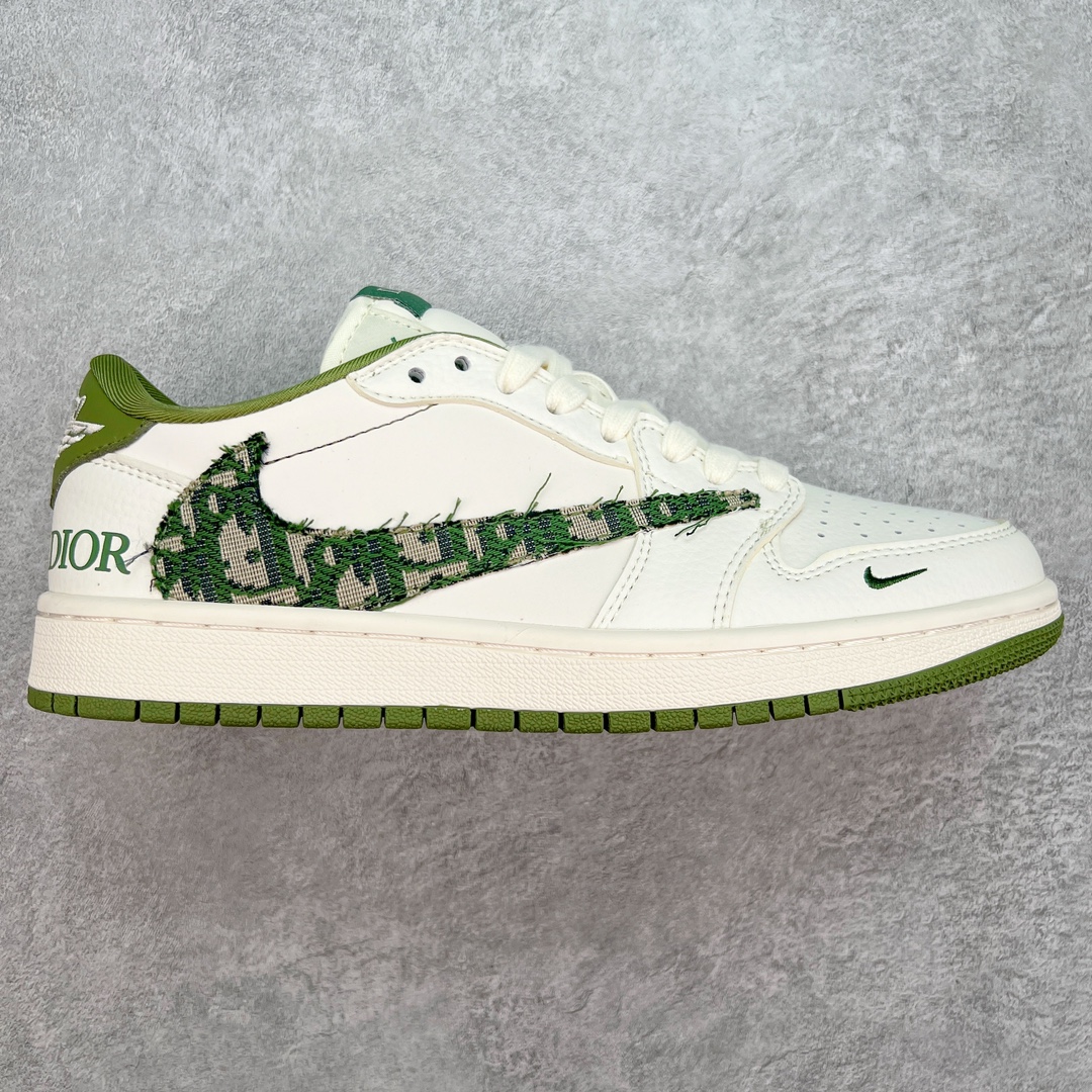 TS x Air Jordan AJ1 Low 倒钩低帮联名定制配色 DM6688-605 原厂内置气垫魔块 A模大底 头层小牛皮 鞋舌AJ原厂专用牛津布+AJ专用反口珍珠布+原厂无杂质高弹内里海棉+特殊封边弹力鞋带 尺码：36 36.5 37.5 38 38.5 39 40 40.5 41 42 42.5 43 44 44.5 45 46 47.5-选品中心
