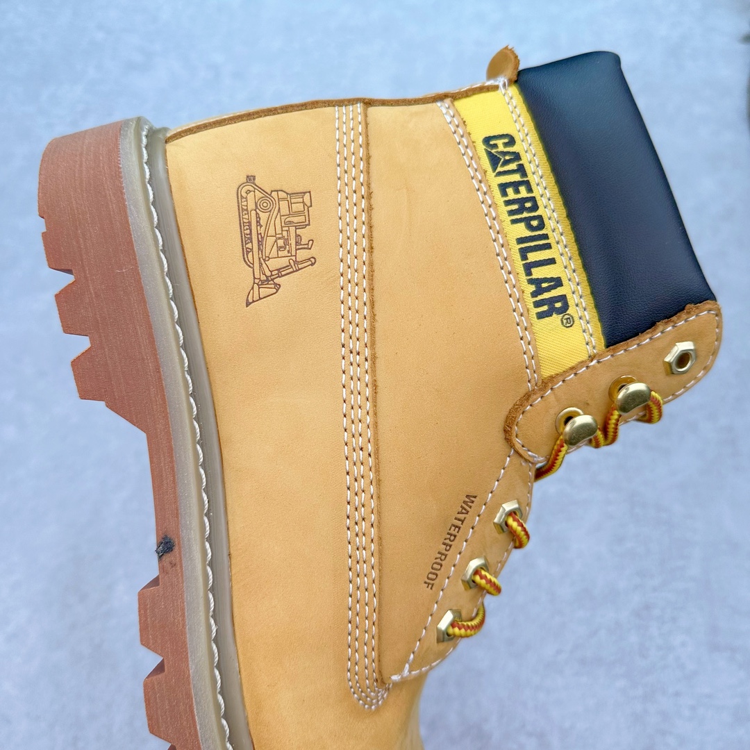 图片[6]-最新款天猫官方同步硬汉推土机CAT卡特 GORE-TEX户外休闲工装大黄靴防水鞋系列 广东全新工艺升级 全鞋真牛皮材料 大底到五金都是代工厂原材料制作 同原版固特异永不开胶工艺 好货不杀猪 首单质量严格把控 某宝代购最畅销的产品 全网独家首发 品质毋庸置疑 全套官网统一包装 今年冬季防寒户外专用 日常随意搭配 型男必备 尺码：39 40 41 42 43 44 （皮鞋码）-选品中心