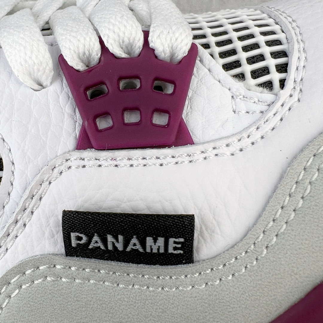 图片[17]-＃KZ神版福利回馈 Air Jordan AJ4 Retro PSG 大巴黎白紫 CZ5624-100 独家外贸特供尺码含 45.5 49.5 50.5 国内外口碑最好最推荐的产品 市场中端王者 亲自操刀耗时半年巨作 全套原纸板楦头开发 确保原汁原味 完美呈现四代版型 一比一鞋头弧度高度鞋身弧度 此版本只针对中端市场 皮料材质有所更替 其他数据细节工艺流程均保持一致 绝不口嗨 细节品控鞋型随意秒杀市面3XX 4XX 原厂TPU网格鞋带扣 正确内里网布 菱角分明不变形无多余毛边 柔软性质感一致于原鞋 市场唯一原厂鞋扣模具 背面可见隐藏注塑口 原厂织唛标 原厂飞人电绣工艺 尾指中部跳三针 独家绑鞋带手法 印刷中底布 四线拉帮 米色美纹纸贴合固定 进口港宝加持 后跟自然饱满 全鞋荧光划线卡点 追求极致完美 每一双都是工艺品 多重QC质检 超越公司货的品控标准 实实在在的免检产品 尺码：40 40.5 41 42 42.5 43 44 44.5 45 45.5 46 47.5 48.5 49.5 50.5-选品中心