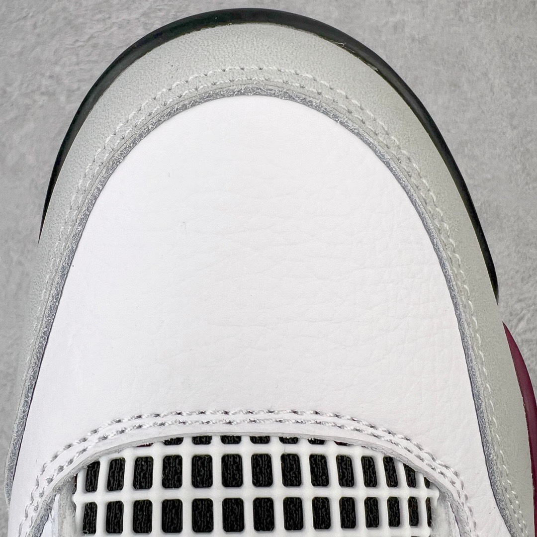 图片[14]-＃KZ神版福利回馈 Air Jordan AJ4 Retro PSG 大巴黎白紫 CZ5624-100 独家外贸特供尺码含 45.5 49.5 50.5 国内外口碑最好最推荐的产品 市场中端王者 亲自操刀耗时半年巨作 全套原纸板楦头开发 确保原汁原味 完美呈现四代版型 一比一鞋头弧度高度鞋身弧度 此版本只针对中端市场 皮料材质有所更替 其他数据细节工艺流程均保持一致 绝不口嗨 细节品控鞋型随意秒杀市面3XX 4XX 原厂TPU网格鞋带扣 正确内里网布 菱角分明不变形无多余毛边 柔软性质感一致于原鞋 市场唯一原厂鞋扣模具 背面可见隐藏注塑口 原厂织唛标 原厂飞人电绣工艺 尾指中部跳三针 独家绑鞋带手法 印刷中底布 四线拉帮 米色美纹纸贴合固定 进口港宝加持 后跟自然饱满 全鞋荧光划线卡点 追求极致完美 每一双都是工艺品 多重QC质检 超越公司货的品控标准 实实在在的免检产品 尺码：40 40.5 41 42 42.5 43 44 44.5 45 45.5 46 47.5 48.5 49.5 50.5-选品中心