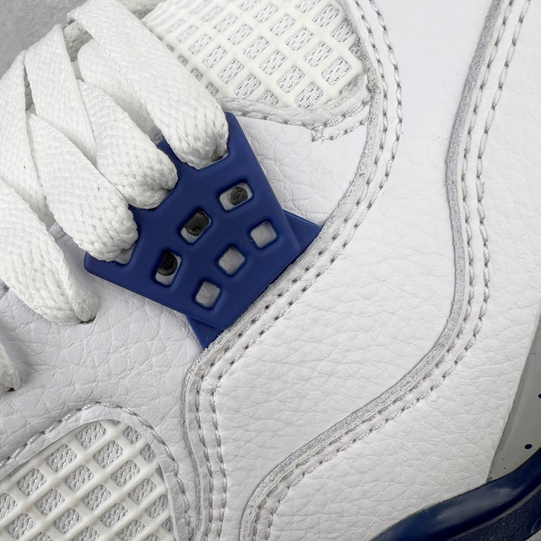 图片[12]-＃KZ神版福利回馈 Air Jordan AJ4 Retro 午夜蓝 DH6927-140 独家外贸特供尺码含 45.5 49.5 50.5 国内外口碑最好最推荐的产品 市场中端王者 亲自操刀耗时半年巨作 全套原纸板楦头开发 确保原汁原味 完美呈现四代版型 一比一鞋头弧度高度鞋身弧度 此版本只针对中端市场 皮料材质有所更替 其他数据细节工艺流程均保持一致 绝不口嗨 细节品控鞋型随意秒杀市面3XX 4XX 原厂TPU网格鞋带扣 正确内里网布 菱角分明不变形无多余毛边 柔软性质感一致于原鞋 市场唯一原厂鞋扣模具 背面可见隐藏注塑口 原厂织唛标 原厂飞人电绣工艺 尾指中部跳三针 独家绑鞋带手法 印刷中底布 四线拉帮 米色美纹纸贴合固定 进口港宝加持 后跟自然饱满 全鞋荧光划线卡点 追求极致完美 每一双都是工艺品 多重QC质检 超越公司货的品控标准 实实在在的免检产品 尺码：40 40.5 41 42 42.5 43 44 44.5 45 45.5 46 47.5 48.5 49.5 50.5-选品中心
