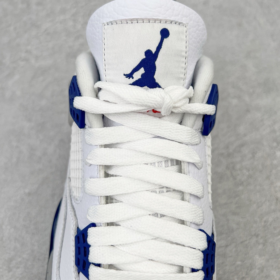 图片[11]-＃KZ神版福利回馈 Air Jordan AJ4 Retro 午夜蓝 DH6927-140 独家外贸特供尺码含 45.5 49.5 50.5 国内外口碑最好最推荐的产品 市场中端王者 亲自操刀耗时半年巨作 全套原纸板楦头开发 确保原汁原味 完美呈现四代版型 一比一鞋头弧度高度鞋身弧度 此版本只针对中端市场 皮料材质有所更替 其他数据细节工艺流程均保持一致 绝不口嗨 细节品控鞋型随意秒杀市面3XX 4XX 原厂TPU网格鞋带扣 正确内里网布 菱角分明不变形无多余毛边 柔软性质感一致于原鞋 市场唯一原厂鞋扣模具 背面可见隐藏注塑口 原厂织唛标 原厂飞人电绣工艺 尾指中部跳三针 独家绑鞋带手法 印刷中底布 四线拉帮 米色美纹纸贴合固定 进口港宝加持 后跟自然饱满 全鞋荧光划线卡点 追求极致完美 每一双都是工艺品 多重QC质检 超越公司货的品控标准 实实在在的免检产品 尺码：40 40.5 41 42 42.5 43 44 44.5 45 45.5 46 47.5 48.5 49.5 50.5-选品中心