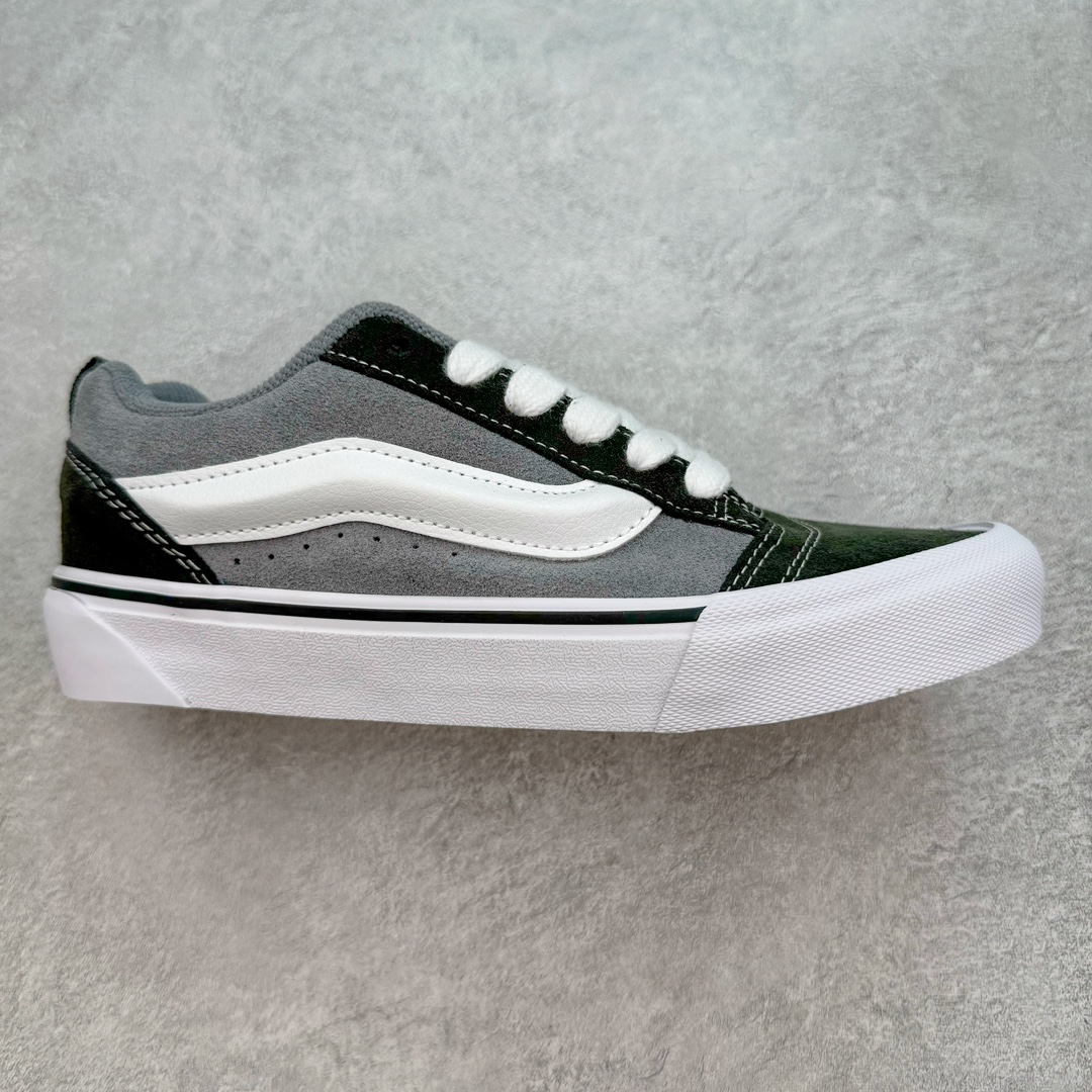 💰130 Vans Knu-Skool 灰色面包鞋n高街美式复古休闲帆布滑板鞋n肥胖版立体大LOGO 原版全皮猪八面料  尺码：35 36 36.5 37 38 38.5 39 40 40.5 41 42 42.5 43 44 45 编码：by2936000-运动鞋