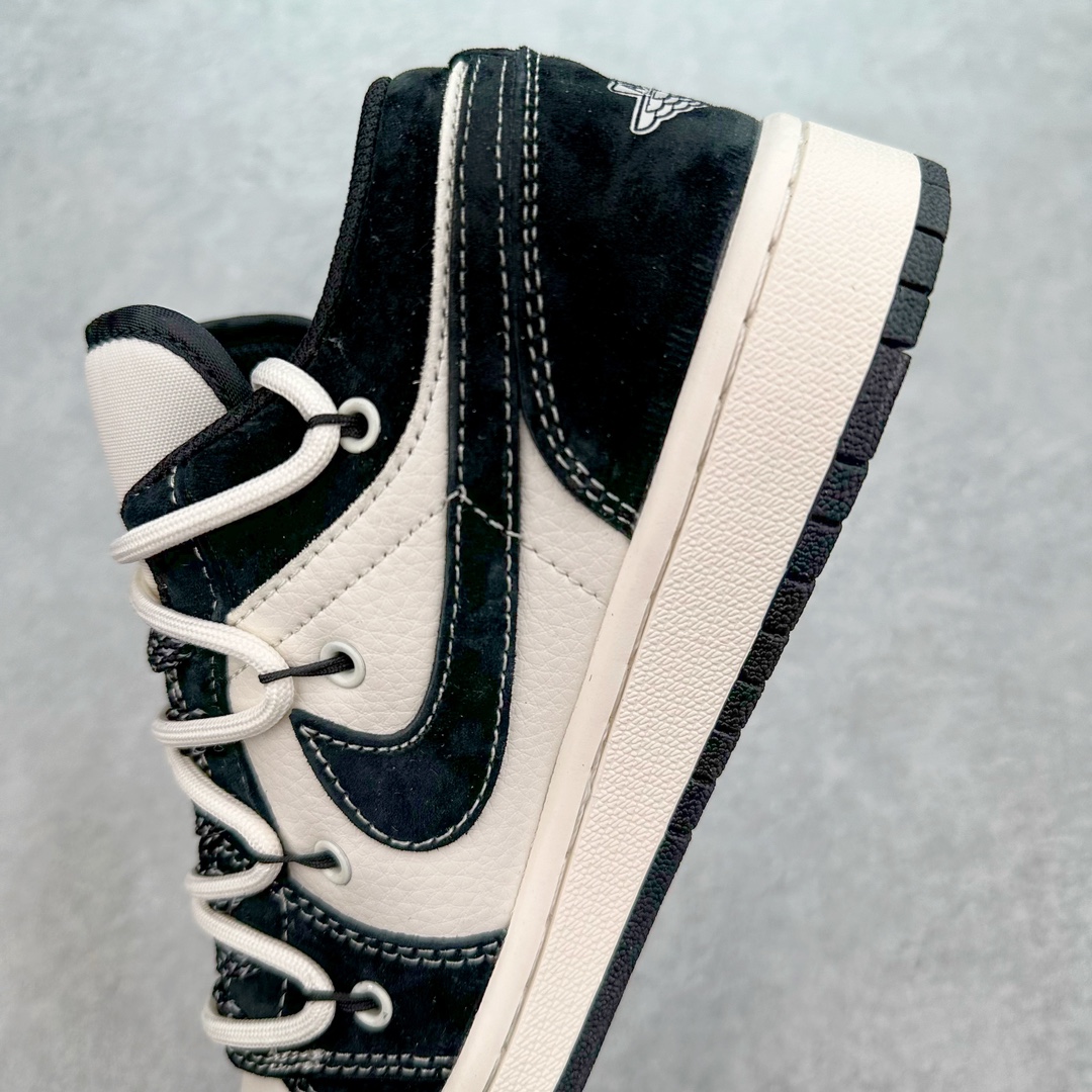 图片[7]-Air Jordan AJ1 Low 低帮系列定制配色 SJ9950-013 原厂内置气垫魔块 A模大底 头层小牛皮 鞋舌AJ原厂专用牛津布+AJ专用反口珍珠布+原厂无杂质高弹内里海棉+特殊封边弹力鞋带 尺码：36 36.5 37.5 38 38.5 39 40 40.5 41 42 42.5 43 44 44.5 45 46-选品中心