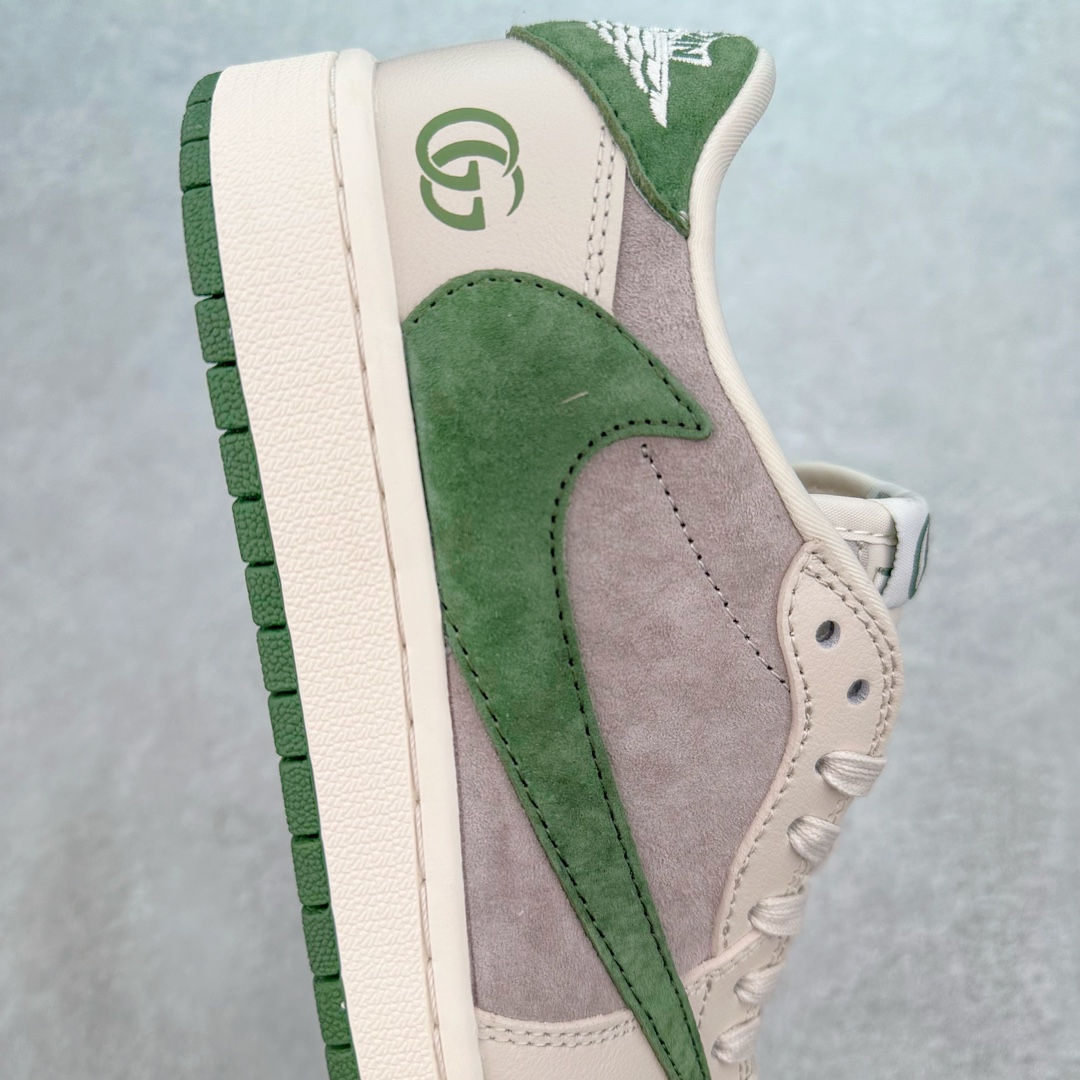 图片[6]-TS x Air Jordan AJ1 Low 倒钩低帮联名定制配色 LX1988-106 原厂内置气垫魔块 A模大底 头层小牛皮 鞋舌AJ原厂专用牛津布+AJ专用反口珍珠布+原厂无杂质高弹内里海棉+特殊封边弹力鞋带 尺码：36 36.5 37.5 38 38.5 39 40 40.5 41 42 42.5 43 44 44.5 45 46 47.5-选品中心