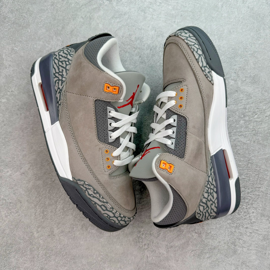 图片[3]-💰140 ＃FQ福利特价‼Air Jordan AJ3 Retro 酷灰 CT8532-012 口碑大厂出品 原纸板楦头开发 定制优质皮料 完美鞋型匹配公司货 正确TPU鞋舌锁扣 最新原厂底模 大底卡色咬花完美 鞋柜必备鞋款 终端现货供应 尺码：36 36.5 37.5 38 38.5 39 40 40.5 41 42 42.5 43 44 44.5 45 46 47.5 编码：by2936010-运动鞋