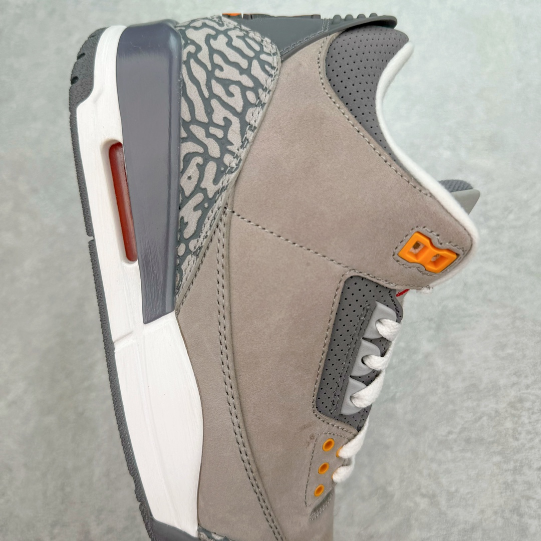 图片[6]-💰140 ＃FQ福利特价‼Air Jordan AJ3 Retro 酷灰 CT8532-012 口碑大厂出品 原纸板楦头开发 定制优质皮料 完美鞋型匹配公司货 正确TPU鞋舌锁扣 最新原厂底模 大底卡色咬花完美 鞋柜必备鞋款 终端现货供应 尺码：36 36.5 37.5 38 38.5 39 40 40.5 41 42 42.5 43 44 44.5 45 46 47.5 编码：by2936010-运动鞋