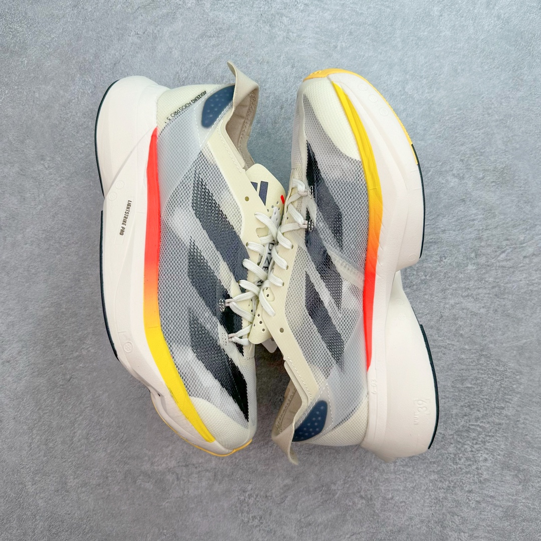 图片[3]-AD Adizero Boston 12 波士顿夏季透气网眼竞速跑鞋 延续爪型玻璃纤维推进系统 进化为全掌式的ENERGY RODS 2.0 从脚跟到脚趾的一体成形设计 强化整体推进力 提升速度表现 升级透气鞋面更具支撑性 利用ENGINEERED MESH技术进行不同密度织纹 强化支撑性 更使用50%以上的回收材料製成 减低塑料浪费 此外变薄的鞋舌为前掌提供更多空间 提供跑者更好的穿着感受 马牌轮胎大底耐磨性佳 大底全掌采用耐磨的Continental马牌轮胎大底 在各种环境下保有良好抓地力 货号：IG6442 尺码：36 36.5 37 38 38.5 39 40 40.5 41 42 42.5 43 44 44.5 45-选品中心