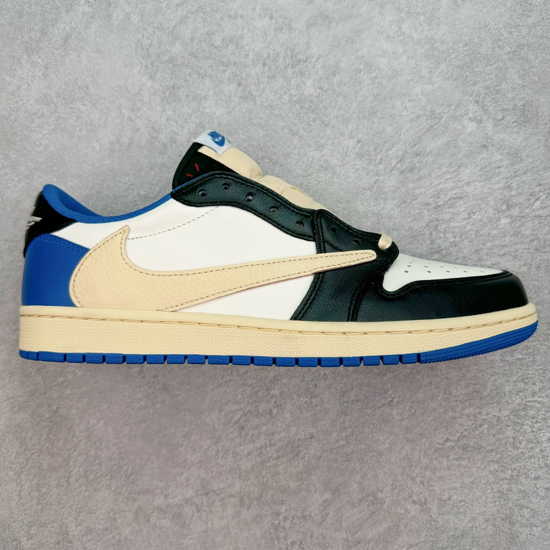 ＃XC清远纯原福利 Travis Scott x Fragment Design x Air Jordan AJ1 Low OG SP 三方联名闪电倒钩2.0低帮 白蓝黑 DM7866-140 外贸高端零售特供批次 产品品控稳定性领先行业 各方面均可对飙L版 良心定价不杀猪 原厂全套原楦原纸板冲刀磨具开发 原厂皮料加持 原厂港宝加持定型后跟R度完美 同源原厂电绣 鬼脸飞翼针数密度立体效果一致 百分百一致原鞋 原厂拉帮工艺 针距密度一致 后跟弧度收口自然不对折 极致一眼正品既视感 进口玻璃冲刀皮料裁剪零毛边 全鞋电脑针车工艺 品控清洁度最高QC检验标准 免检产品 原厂订购鞋盒、鞋标、防尘纸、鞋撑、鞋带 追求极致的原厂味道 尺码：40.5 41 42 42.5 43 44 44.5 45 46 47.5-选品中心