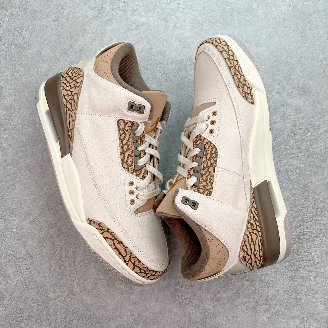 图片[3]-＃K版纯原 Air Jordan AJ3 Retro \\\”Palomino\\\” 摩卡白棕 CT8532-102 原楦原纸板开发 确保原汁原味 原厂皮料质感色泽绝无偏差 完美中底拉帮 原厂中底钢印 原档案大底 如假白送 大底纹路 气垫通透度PU的回弹性均百分百还原 原厂电绣鞋舌飞人刺绣针数立体讲究精细欢迎对比正品原鞋 尺码：40 40.5 41 42 42.5 43 44 44.5 45 46 47.5-选品中心