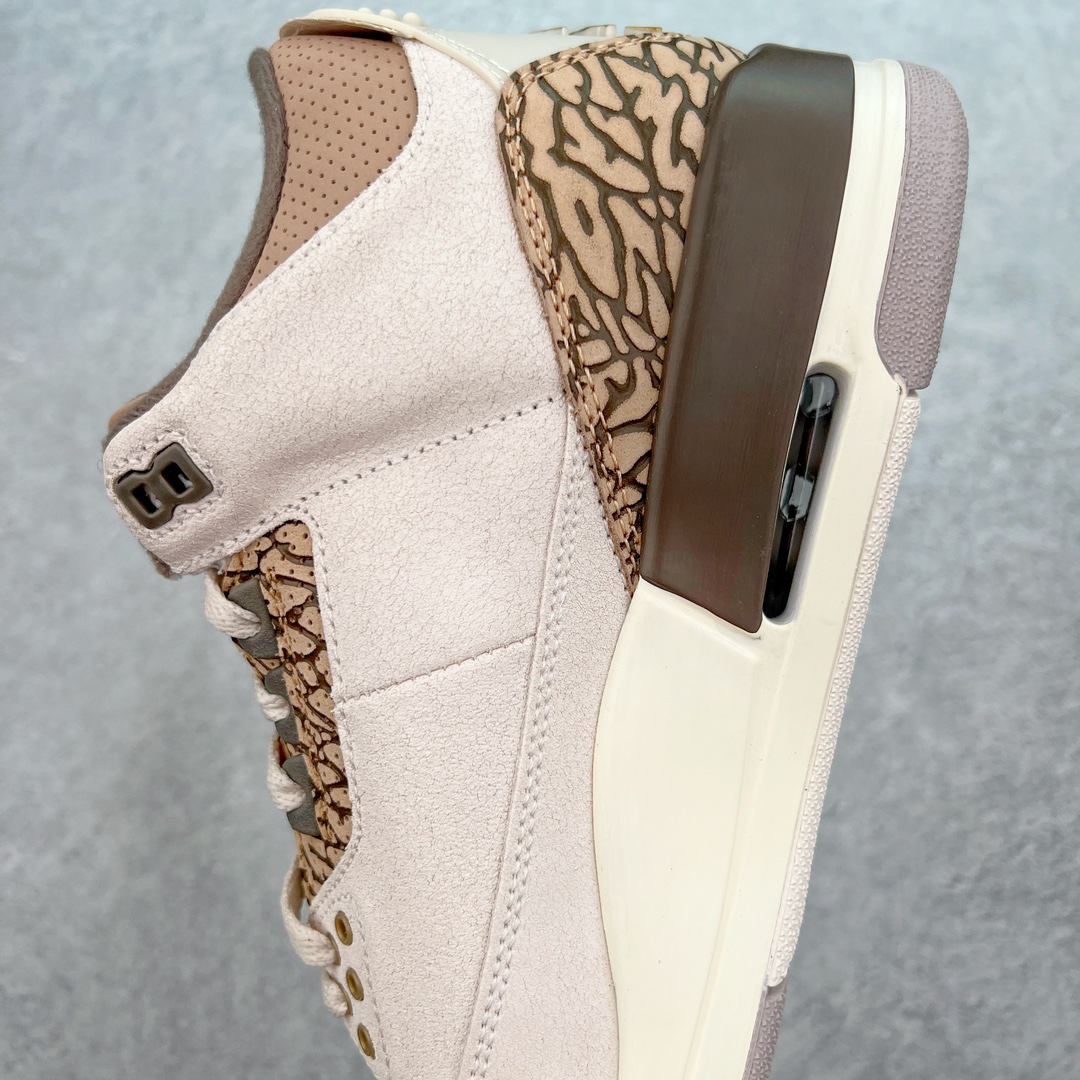 图片[7]-＃K版纯原 Air Jordan AJ3 Retro \\\”Palomino\\\” 摩卡白棕 CT8532-102 原楦原纸板开发 确保原汁原味 原厂皮料质感色泽绝无偏差 完美中底拉帮 原厂中底钢印 原档案大底 如假白送 大底纹路 气垫通透度PU的回弹性均百分百还原 原厂电绣鞋舌飞人刺绣针数立体讲究精细欢迎对比正品原鞋 尺码：40 40.5 41 42 42.5 43 44 44.5 45 46 47.5-选品中心