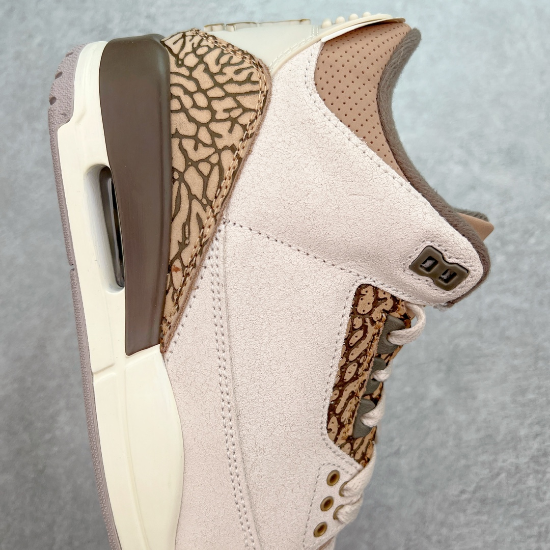 图片[6]-＃K版纯原 Air Jordan AJ3 Retro \\\”Palomino\\\” 摩卡白棕 CT8532-102 原楦原纸板开发 确保原汁原味 原厂皮料质感色泽绝无偏差 完美中底拉帮 原厂中底钢印 原档案大底 如假白送 大底纹路 气垫通透度PU的回弹性均百分百还原 原厂电绣鞋舌飞人刺绣针数立体讲究精细欢迎对比正品原鞋 尺码：40 40.5 41 42 42.5 43 44 44.5 45 46 47.5-选品中心