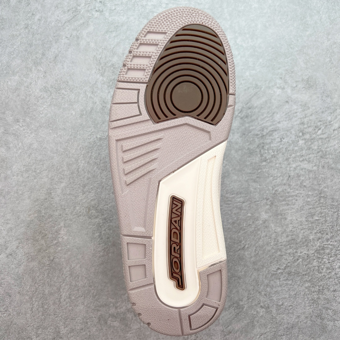 图片[9]-＃K版纯原 Air Jordan AJ3 Retro \\\”Palomino\\\” 摩卡白棕 CT8532-102 原楦原纸板开发 确保原汁原味 原厂皮料质感色泽绝无偏差 完美中底拉帮 原厂中底钢印 原档案大底 如假白送 大底纹路 气垫通透度PU的回弹性均百分百还原 原厂电绣鞋舌飞人刺绣针数立体讲究精细欢迎对比正品原鞋 尺码：40 40.5 41 42 42.5 43 44 44.5 45 46 47.5-选品中心
