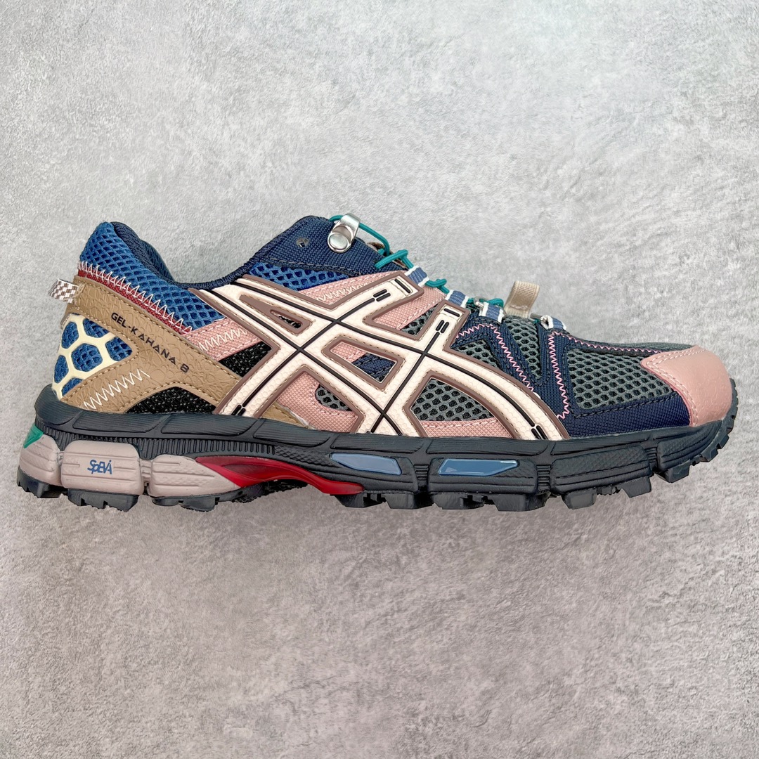 💰150 ASICS GEL-KAHANA K8 亚瑟士越野跑步鞋抓地稳定运动鞋缓震耐磨跑鞋 GEL-KAHANA系列为实用级越野跑鞋 融合机能和户外潮流强势回归 核心科技GEL内置于后跟 配合SPEVA弹性中底 减轻落地时地面对脚部的冲击力 中底内侧DYNAMIC DUOMAX 双密度防倾斜装置和中足补强结构 以及后跟几何形状构造 多方面支撑保护 AHAR耐磨橡胶大底 配合沟槽纹路设计 增强抓地力 后足GEL缓冲系统 减轻冲击时的冲击 实现平稳过渡 Trusstic系统 减少鞋底的重量 同时保留了鞋子结构的完整性 尺码：36 37 38 39 39.5 40 40.5 41.5 42 42.5 43.5 44 45 编码：Sby2936020-运动鞋