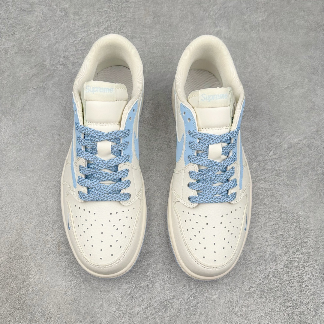 图片[2]-TS x Air Jordan AJ1 Low 倒钩低帮联名定制配色 BB6588-105 原厂内置气垫魔块 A模大底 头层小牛皮 鞋舌AJ原厂专用牛津布+AJ专用反口珍珠布+原厂无杂质高弹内里海棉+特殊封边弹力鞋带 尺码：36 36.5 37.5 38 38.5 39 40 40.5 41 42 42.5 43 44 44.5 45 46 47.5-选品中心