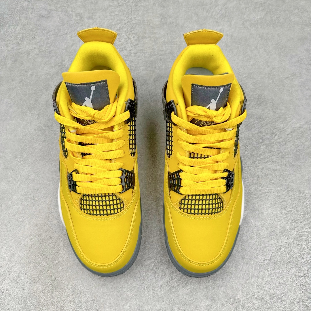 图片[2]-💰130 ＃CK福利特价‼Air Jordan AJ4 Retro 大厂出品 原纸板楦头开发 定制优质皮料 完美鞋型匹配公司货 正确TPU鞋舌锁扣 最新原厂底模 大底卡色咬花完美 鞋柜必备鞋款 终端现货供应 尺码：36 36.5 37.5 38 38.5 39 40 40.5 41 42 42.5 43 44 44.5 45 46 47.5 编码：by2936000-运动鞋