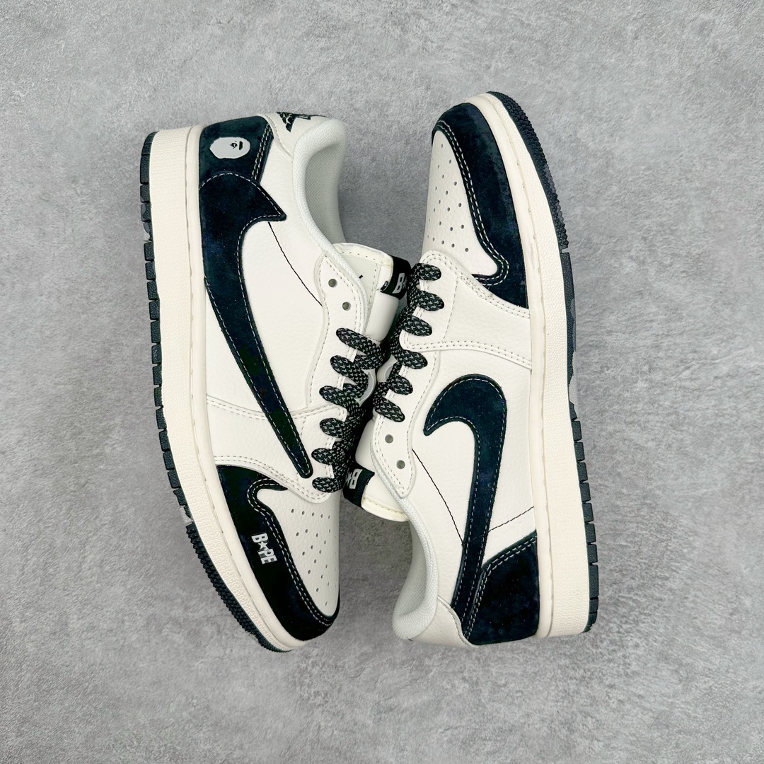 图片[3]-TS x Air Jordan AJ1 Low 倒钩低帮联名定制配色 JJ5288-011 原厂内置气垫魔块 A模大底 头层小牛皮 鞋舌AJ原厂专用牛津布+AJ专用反口珍珠布+原厂无杂质高弹内里海棉+特殊封边弹力鞋带 尺码：36 36.5 37.5 38 38.5 39 40 40.5 41 42 42.5 43 44 44.5 45 46 47.5-选品中心