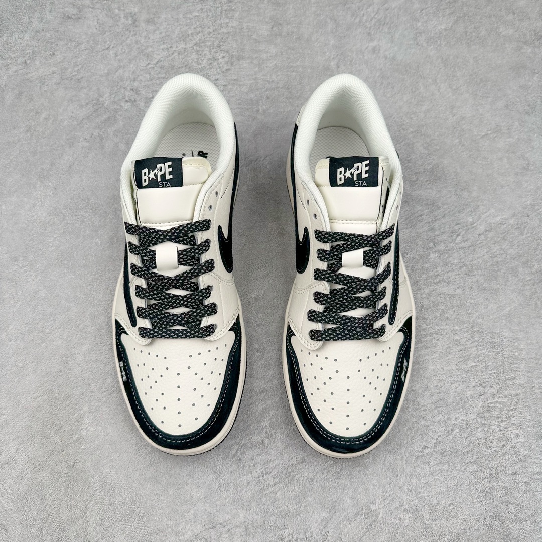图片[2]-TS x Air Jordan AJ1 Low 倒钩低帮联名定制配色 JJ5288-011 原厂内置气垫魔块 A模大底 头层小牛皮 鞋舌AJ原厂专用牛津布+AJ专用反口珍珠布+原厂无杂质高弹内里海棉+特殊封边弹力鞋带 尺码：36 36.5 37.5 38 38.5 39 40 40.5 41 42 42.5 43 44 44.5 45 46 47.5-选品中心