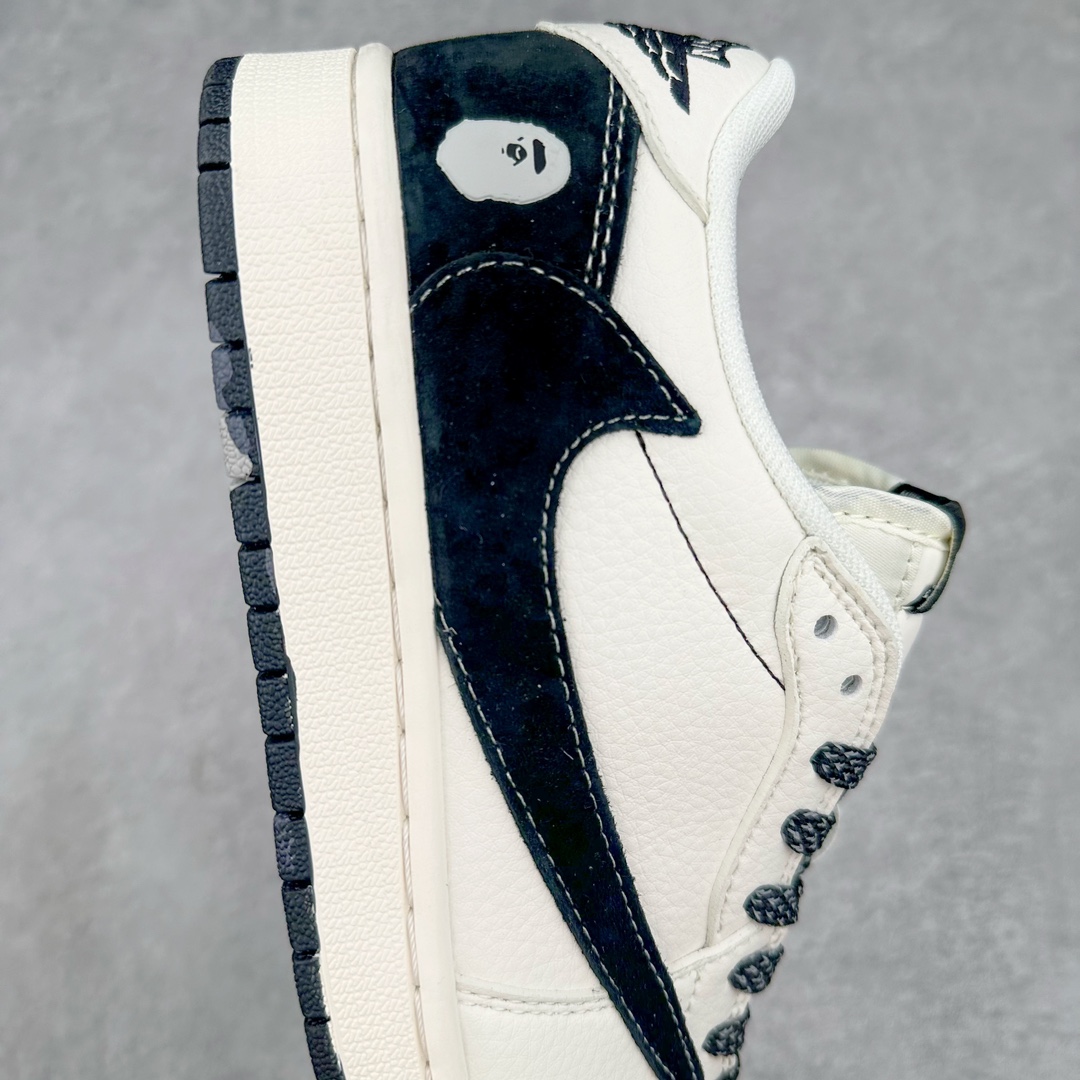 图片[6]-TS x Air Jordan AJ1 Low 倒钩低帮联名定制配色 JJ5288-011 原厂内置气垫魔块 A模大底 头层小牛皮 鞋舌AJ原厂专用牛津布+AJ专用反口珍珠布+原厂无杂质高弹内里海棉+特殊封边弹力鞋带 尺码：36 36.5 37.5 38 38.5 39 40 40.5 41 42 42.5 43 44 44.5 45 46 47.5-选品中心