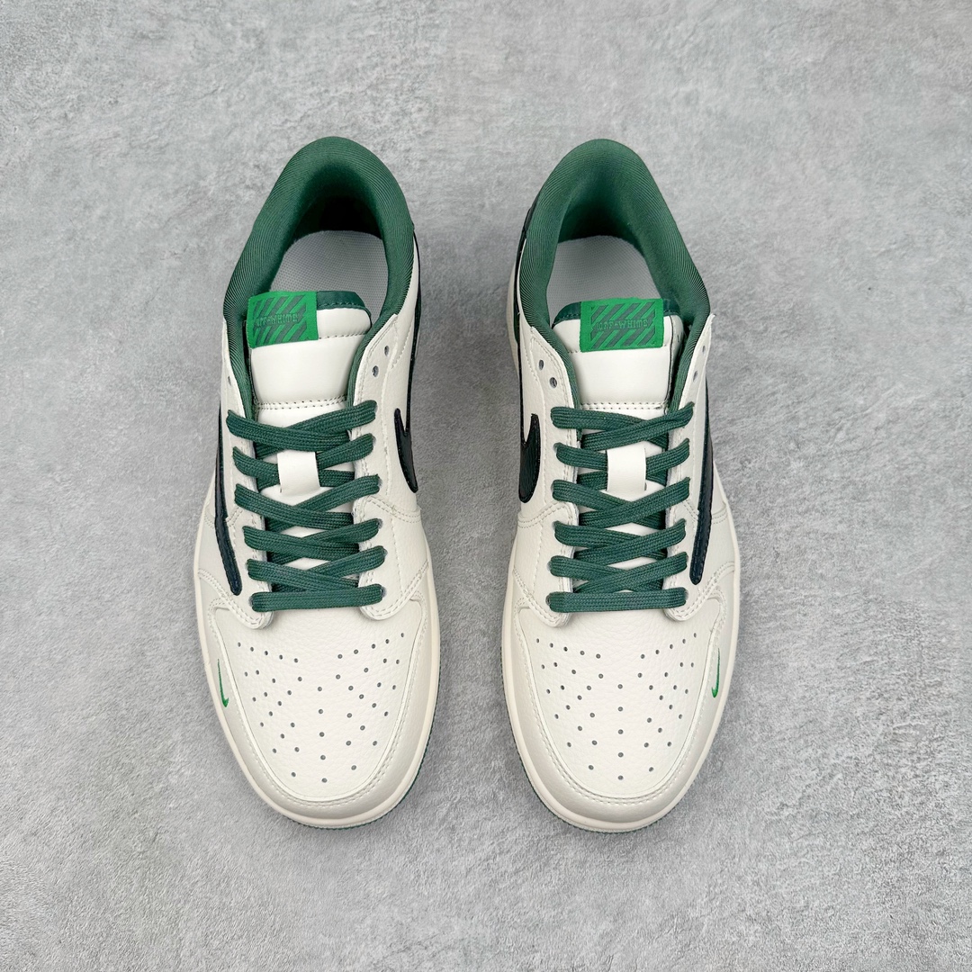 图片[2]-TS x Air Jordan AJ1 Low 倒钩低帮联名定制配色 BB6588-105 原厂内置气垫魔块 A模大底 头层小牛皮 鞋舌AJ原厂专用牛津布+AJ专用反口珍珠布+原厂无杂质高弹内里海棉+特殊封边弹力鞋带 尺码：36 36.5 37.5 38 38.5 39 40 40.5 41 42 42.5 43 44 44.5 45 46 47.5-选品中心