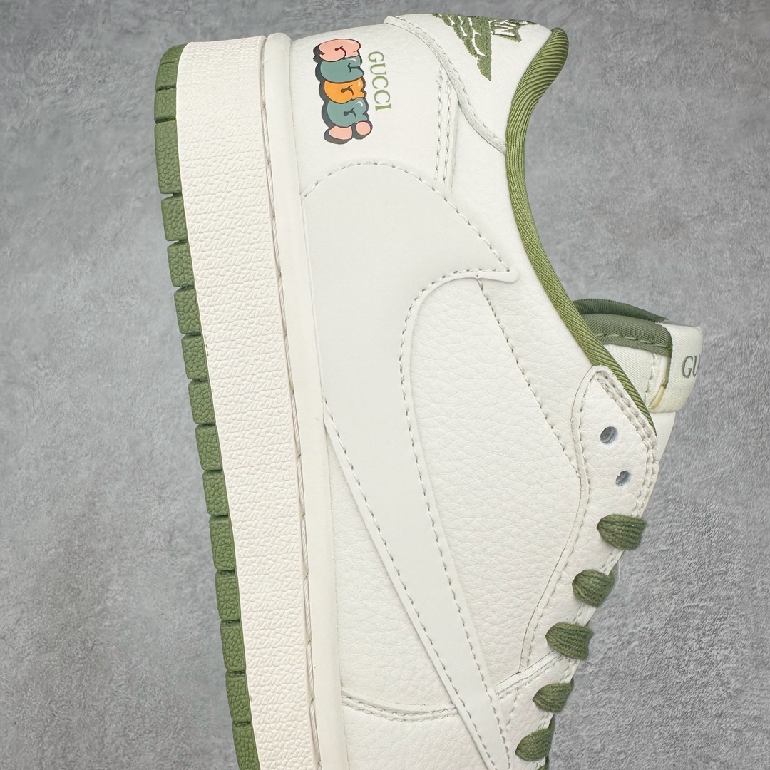 图片[6]-TS x Air Jordan AJ1 Low 倒钩低帮联名定制配色 DM6688-606 原厂内置气垫魔块 A模大底 头层小牛皮 鞋舌AJ原厂专用牛津布+AJ专用反口珍珠布+原厂无杂质高弹内里海棉+特殊封边弹力鞋带 尺码：36 36.5 37.5 38 38.5 39 40 40.5 41 42 42.5 43 44 44.5 45 46 47.5-选品中心