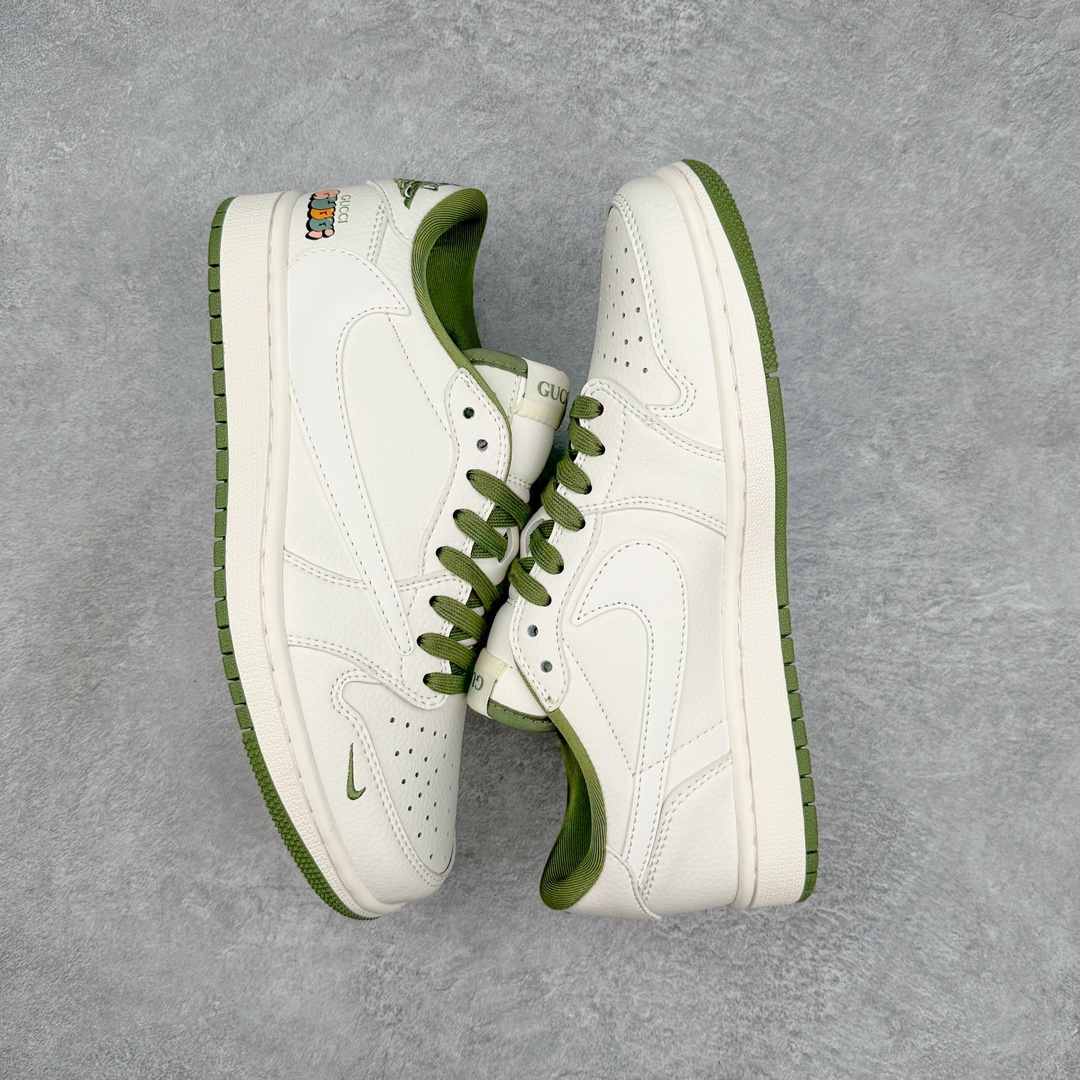 图片[3]-TS x Air Jordan AJ1 Low 倒钩低帮联名定制配色 DM6688-606 原厂内置气垫魔块 A模大底 头层小牛皮 鞋舌AJ原厂专用牛津布+AJ专用反口珍珠布+原厂无杂质高弹内里海棉+特殊封边弹力鞋带 尺码：36 36.5 37.5 38 38.5 39 40 40.5 41 42 42.5 43 44 44.5 45 46 47.5-选品中心