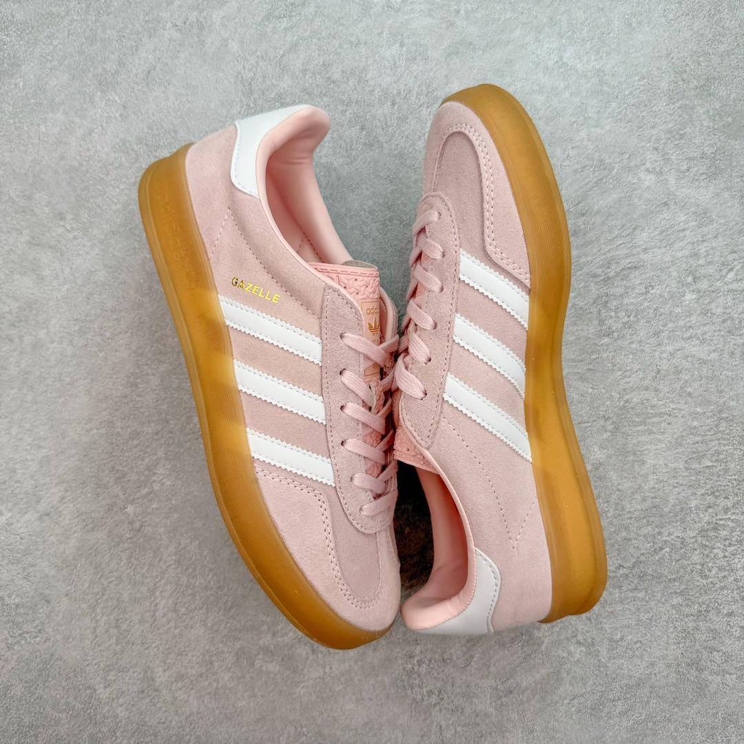 图片[3]-💰150 AD Gazelle Indoor Trainers 羚羊内训系列低帮复古百搭休闲运动德训风板鞋 IH5484 90年代经典的复刻版！自60年代以足球训练鞋面世以来,Gazelle就以其经典设计席卷全球。1991年版本的复刻,再造经典Gazelle。采用皮革打造,搭配浊色细节,让这款经典更加简约。尺码：36 36⅔ 37⅓ 38 38⅔ 39⅓ 40 40⅔ 41⅓ 42 42⅔ 43⅓ 44 45 编码：Lby2936020-运动鞋