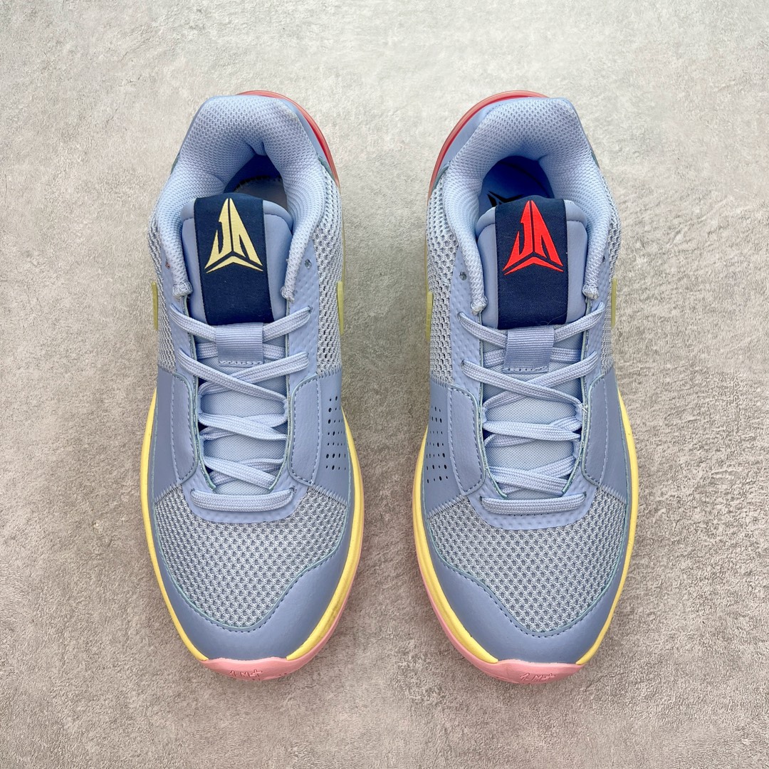 图片[2]-＃CK NK Zoom JA 1 EP 莫兰特一代低帮休闲运动篮球鞋 采用透气轻量网织鞋面材质 配置两枚圆形Zoom Air纤维气垫及后掌缓震泡棉材质 分段式结构防滑橡胶外底 尺码 39 40 40.5 41 42 42.5 43 44 44.5 45 46 47.5-选品中心