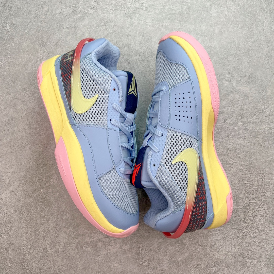 图片[3]-＃CK NK Zoom JA 1 EP 莫兰特一代低帮休闲运动篮球鞋 采用透气轻量网织鞋面材质 配置两枚圆形Zoom Air纤维气垫及后掌缓震泡棉材质 分段式结构防滑橡胶外底 尺码 39 40 40.5 41 42 42.5 43 44 44.5 45 46 47.5-选品中心