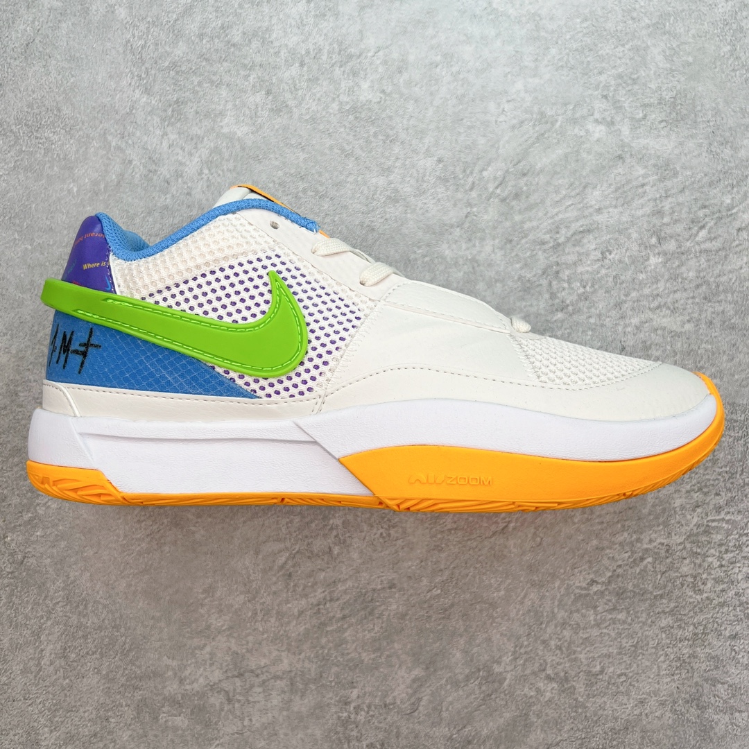 ＃CK NK Zoom JA 1 EP 莫兰特一代低帮休闲运动篮球鞋 采用透气轻量网织鞋面材质 配置两枚圆形Zoom Air纤维气垫及后掌缓震泡棉材质 分段式结构防滑橡胶外底 尺码 39 40 40.5 41 42 42.5 43 44 44.5 45 46 47.5-选品中心