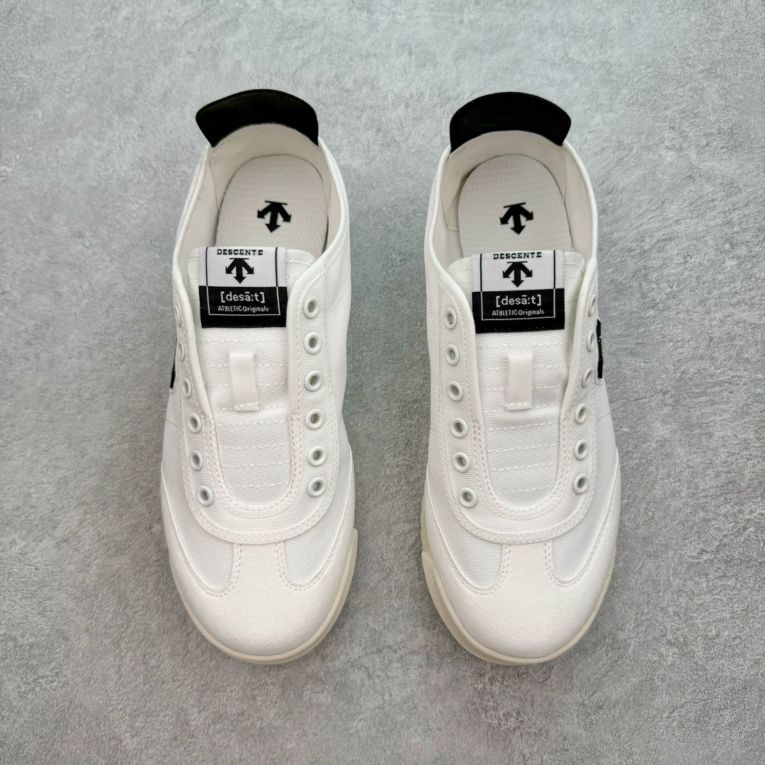 图片[2]-＃纯原福利 DESCENTE CHRON 迪桑特复古运动一脚蹬帆布鞋透气休闲鞋 轻松方便的一脚蹬设计 搭配轻质弹性鞋底 脚感舒适 简洁的帆布鞋面设计适用于多场景穿搭 尺码：36 36.5 37.5 38 38.5 39 40 40.5 41 42 42.5 43 44 44.5 45-选品中心