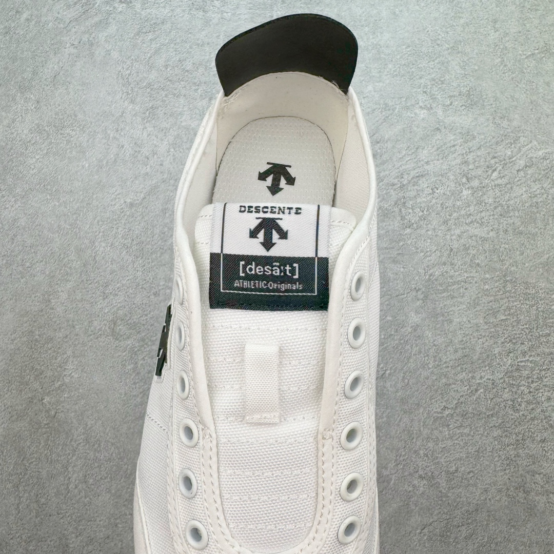 图片[5]-＃纯原福利 DESCENTE CHRON 迪桑特复古运动一脚蹬帆布鞋透气休闲鞋 轻松方便的一脚蹬设计 搭配轻质弹性鞋底 脚感舒适 简洁的帆布鞋面设计适用于多场景穿搭 尺码：36 36.5 37.5 38 38.5 39 40 40.5 41 42 42.5 43 44 44.5 45-选品中心