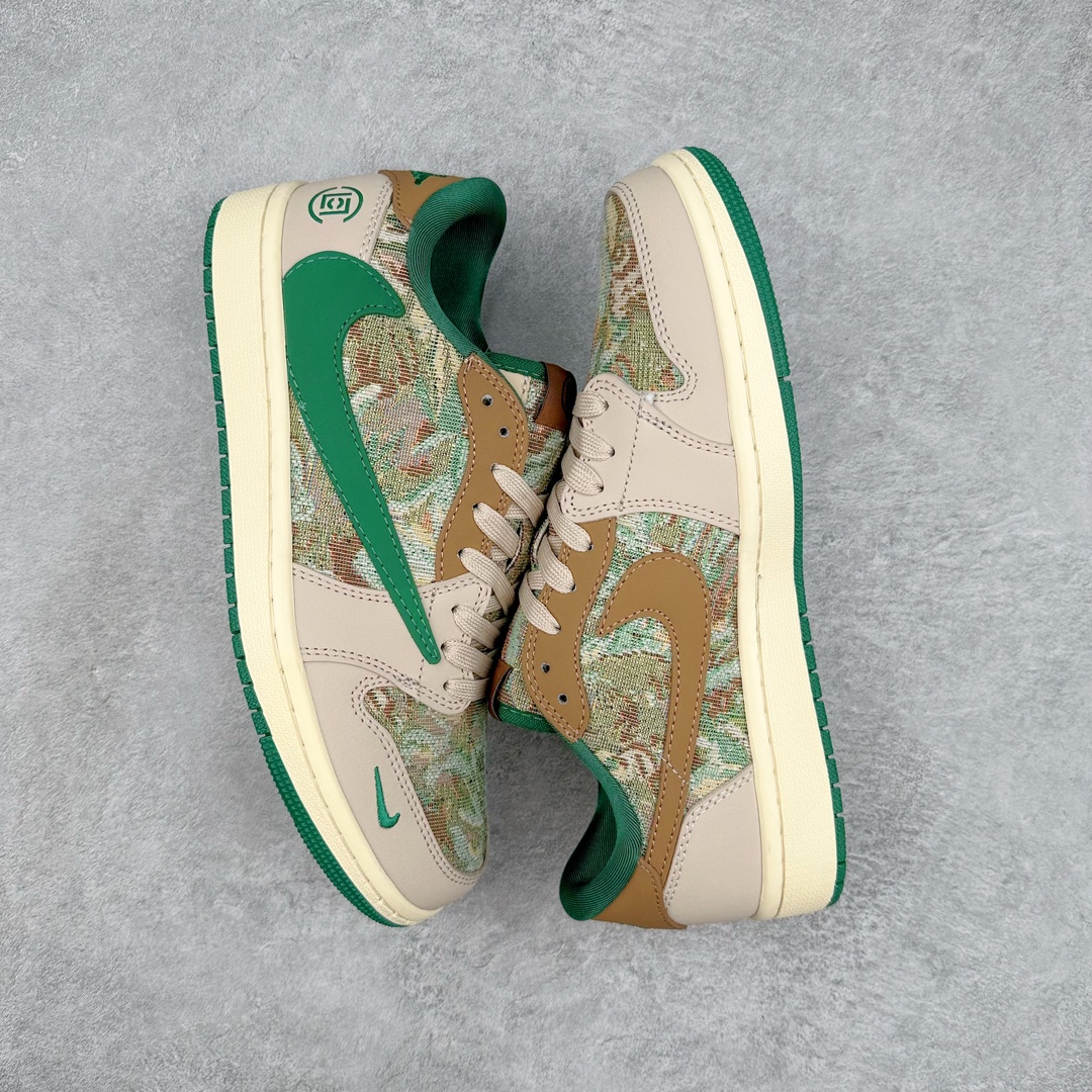 图片[3]-TS x Air Jordan AJ1 Low 倒钩低帮联名定制配色 JH6088-611 原厂内置气垫魔块 A模大底 头层小牛皮 鞋舌AJ原厂专用牛津布+AJ专用反口珍珠布+原厂无杂质高弹内里海棉+特殊封边弹力鞋带 尺码：36 36.5 37.5 38 38.5 39 40 40.5 41 42 42.5 43 44 44.5 45 46 47.5-选品中心