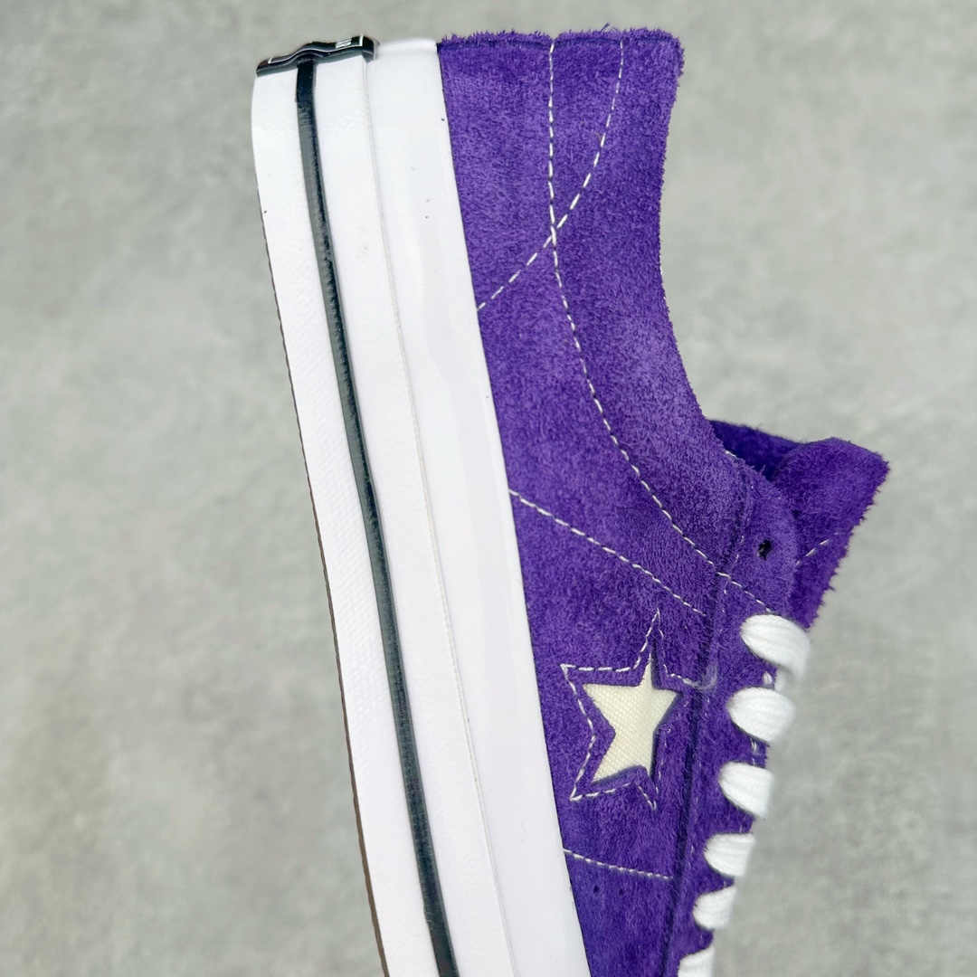 图片[6]-💰150 Converse One Star 紫色一星n匡威低帮复古紫色翻毛皮运动情侣休闲鞋n鞋面采用翻毛皮材质 自然优雅 搭配标志性的One Star Logo 凸显充满现代感风格 融入SKATE元素 源于街头设计灵感 呈现出舒适的穿着体验 让你尽享运动中的乐趣 货号：171586C 尺码：35 36 36.5 37 37.5 38 39 39.5 40 41 41.5 42 42.5 43 44 编码：by2936020-运动鞋