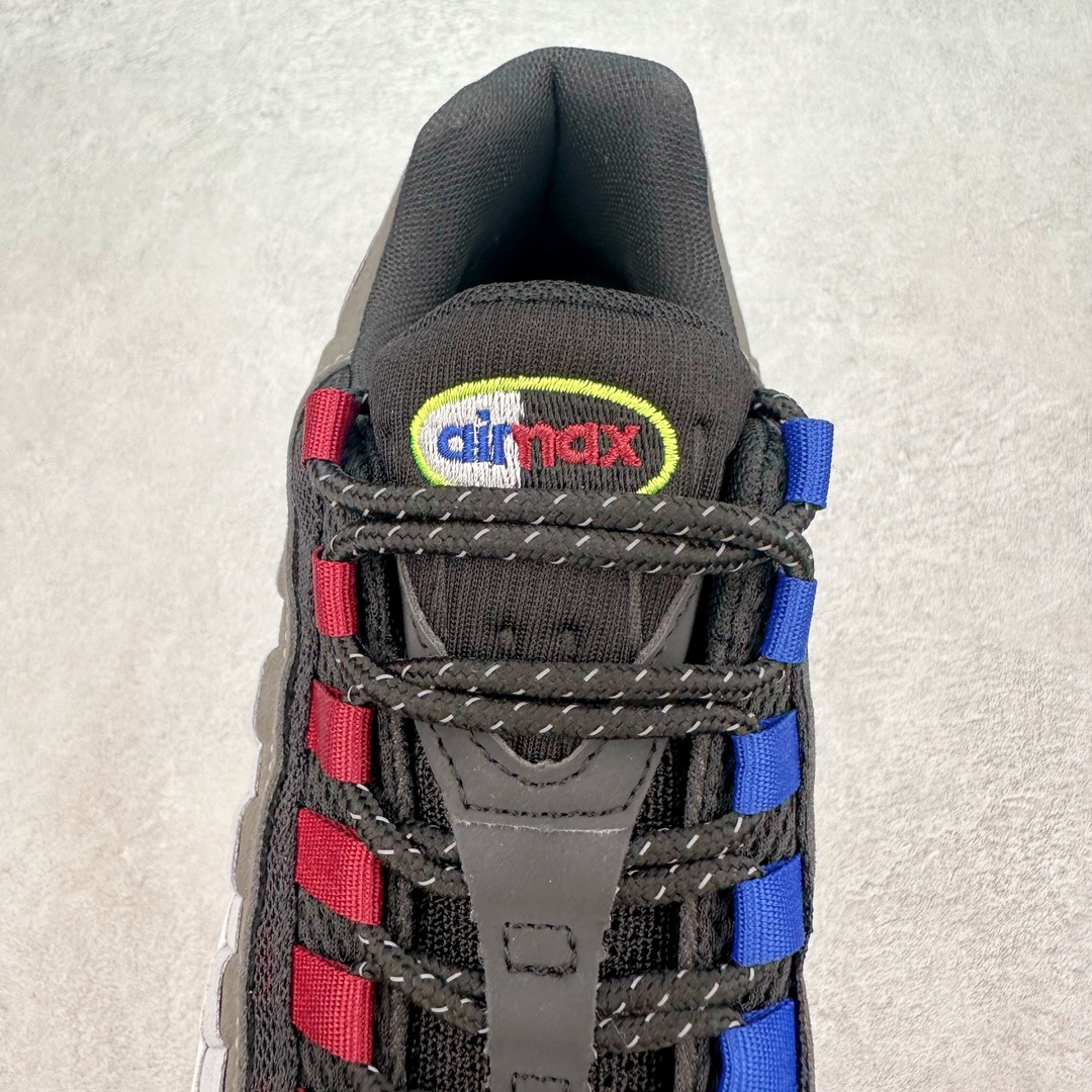 图片[5]-＃MX版 NK Air Max 95 复古减震气垫跑鞋 FN7801-001 经典重温 外单专供大厂出品 品质稳定 一百余色 终端操作 鞋款设计灵感源于人体构造 中底设计基于人体的脊柱构造 是整体设计的核心 尼龙孔眼代表了肋骨 而分层式面板和网眼象征着肌肉纤维和肉体组织 Air Max 95采用了两个独立的吹塑成型的Air-Sole单元 并首次在前掌使用可视化气垫设计 Swoosh logo夜当作一个 点符号放在了鞋子的后帮位置 20年的发展让 AIR MAX 95有了不同的故事 20年后再度面向世人的时候 焕然一新的面貌 让人有了另外一种清新脱俗的感觉 尺码：39 40 40.5 41 42 42.5 43 44 44.5 45 46 47.5 48-选品中心