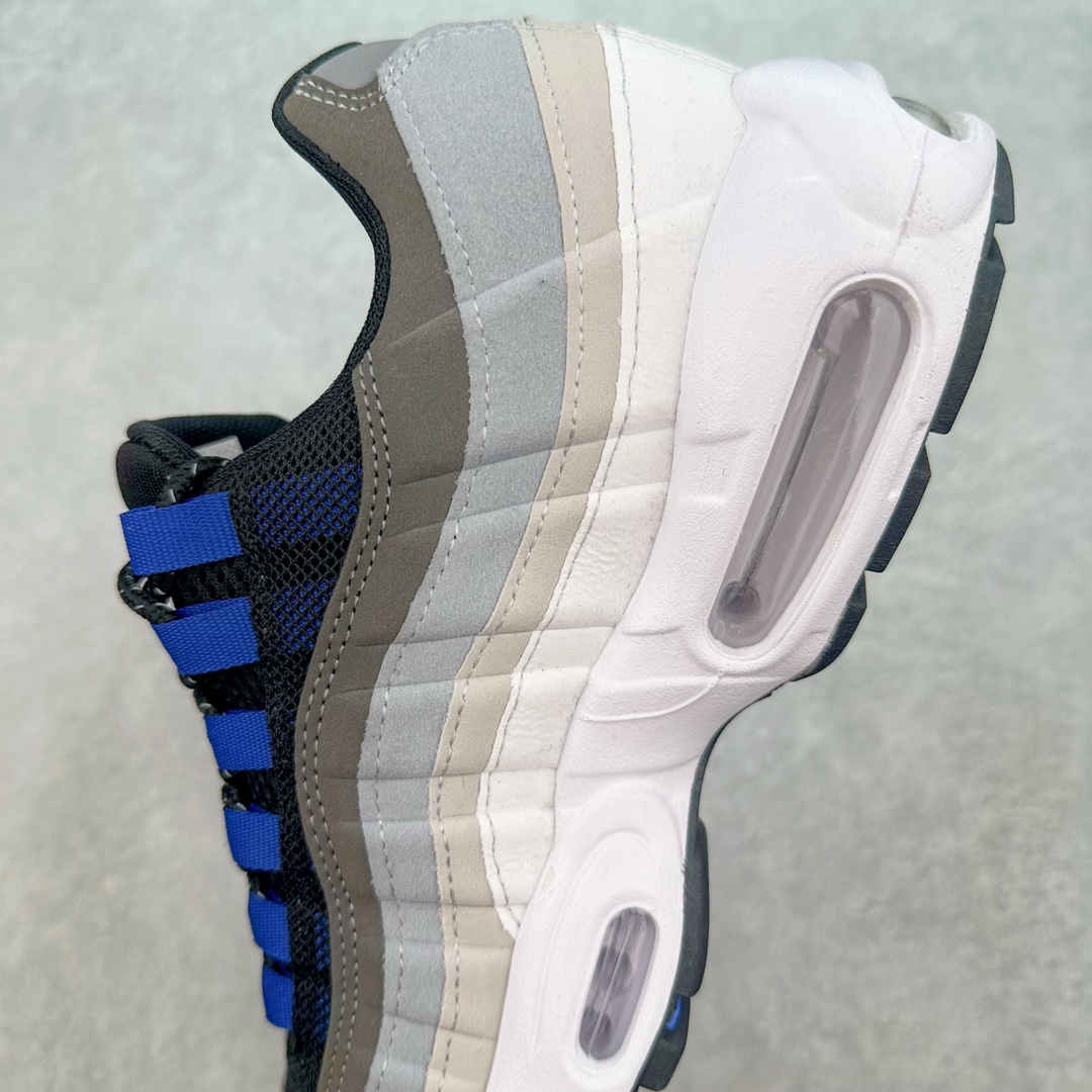 图片[7]-＃MX版 NK Air Max 95 复古减震气垫跑鞋 FN7801-001 经典重温 外单专供大厂出品 品质稳定 一百余色 终端操作 鞋款设计灵感源于人体构造 中底设计基于人体的脊柱构造 是整体设计的核心 尼龙孔眼代表了肋骨 而分层式面板和网眼象征着肌肉纤维和肉体组织 Air Max 95采用了两个独立的吹塑成型的Air-Sole单元 并首次在前掌使用可视化气垫设计 Swoosh logo夜当作一个 点符号放在了鞋子的后帮位置 20年的发展让 AIR MAX 95有了不同的故事 20年后再度面向世人的时候 焕然一新的面貌 让人有了另外一种清新脱俗的感觉 尺码：39 40 40.5 41 42 42.5 43 44 44.5 45 46 47.5 48-选品中心