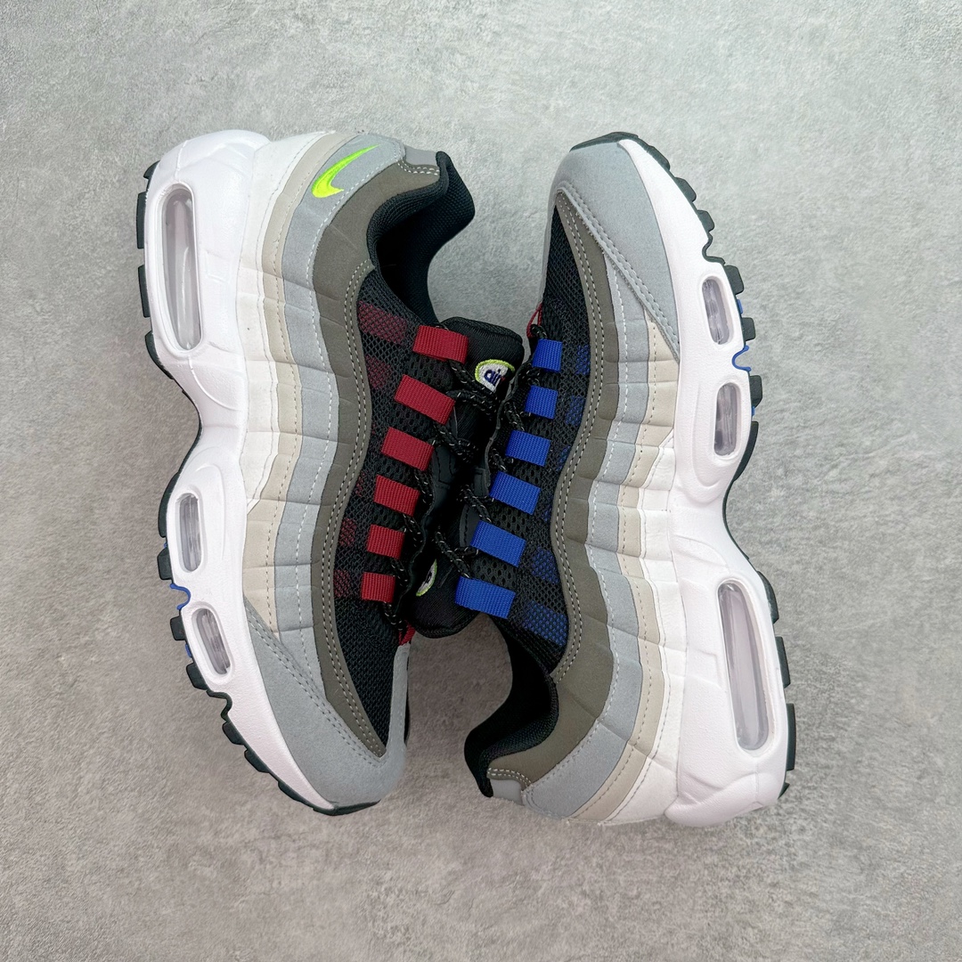 图片[3]-＃MX版 NK Air Max 95 复古减震气垫跑鞋 FN7801-001 经典重温 外单专供大厂出品 品质稳定 一百余色 终端操作 鞋款设计灵感源于人体构造 中底设计基于人体的脊柱构造 是整体设计的核心 尼龙孔眼代表了肋骨 而分层式面板和网眼象征着肌肉纤维和肉体组织 Air Max 95采用了两个独立的吹塑成型的Air-Sole单元 并首次在前掌使用可视化气垫设计 Swoosh logo夜当作一个 点符号放在了鞋子的后帮位置 20年的发展让 AIR MAX 95有了不同的故事 20年后再度面向世人的时候 焕然一新的面貌 让人有了另外一种清新脱俗的感觉 尺码：39 40 40.5 41 42 42.5 43 44 44.5 45 46 47.5 48-选品中心