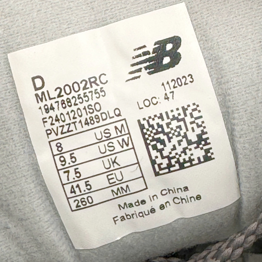 图片[12]-＃G版纯原 New Balance ML2002RC 新百伦潮流复古织物皮革减震防滑耐磨轻便低帮跑步鞋 元祖灰 基于市场现有版本全新升级调整 NB市场最强产物 全套原楦原纸板原厂数据开发 全鞋电脑针车加持 原厂网布 原装进口头层翻毛皮料正确绒感卡色 正确中底拉帮中底网布细节 一比一手工擦旧效果 冲裁组合 匠心打造 耗时两个月开发完成 工艺极其复杂难度可想而知 新开独立私模大底 全网唯一正确做旧组合大底 高端零售专供产物 尺码：36 37 37.5 38 38.5 39.5 40 40.5 41.5 42 42.5 43 44 44.5 45 45.5 46.5 47-选品中心