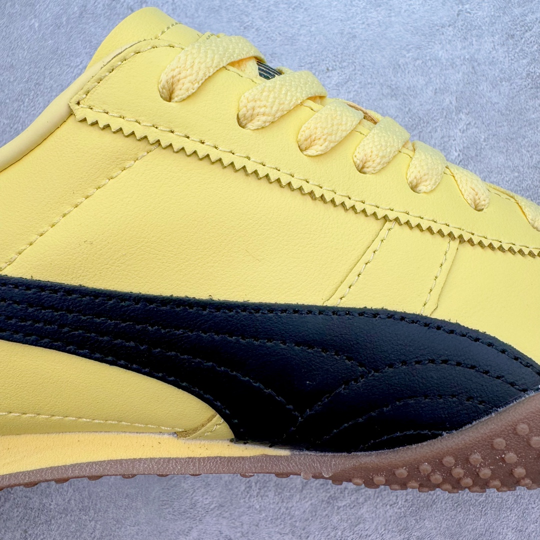 图片[18]-＃GX PUMA Bella UT Low 彪马贝拉UT系列低帮薄底德训复古风经典百搭休闲慢跑鞋 继将 Speedcat OG 带回后，近日 Puma 再以品牌档案室的经典鞋型 Bella OG 为蓝本，推出契合时下薄底球鞋趋势的 Bella UT 鞋款。自 21 世纪初问世以来，Bella OG 鞋型以其独特的薄底设计和上翻外底设计收获了众多年轻拥趸，更是 PUMA DNA 中不可磨灭的经典。此番重新推出的 Bella UT 鞋款，整体鞋面采用上乘皮革材质，并延续 Formstrip 设计语言；鞋头处采用精致的包头设计，搭配麂皮材质提升质感；鞋底部分保留 Bella 鞋款标志性的薄底和点状橡胶外底，上翘的设计包裹鞋面；鞋舌与鞋跟分别点缀美洲狮 Logo 与品牌字母 Logo。值得一提的是，本次 Bella UT 鞋款搭载 SOFTFOAM+ 鞋垫，兼顾美学设计与穿着舒适度。而配色上则提供白、黄、蓝、银、粉五款颜色。尺码：35.5 36 37 37.5 38 39 39.5 40 40.5 41 42 42.5 43 44 44.5 45-选品中心