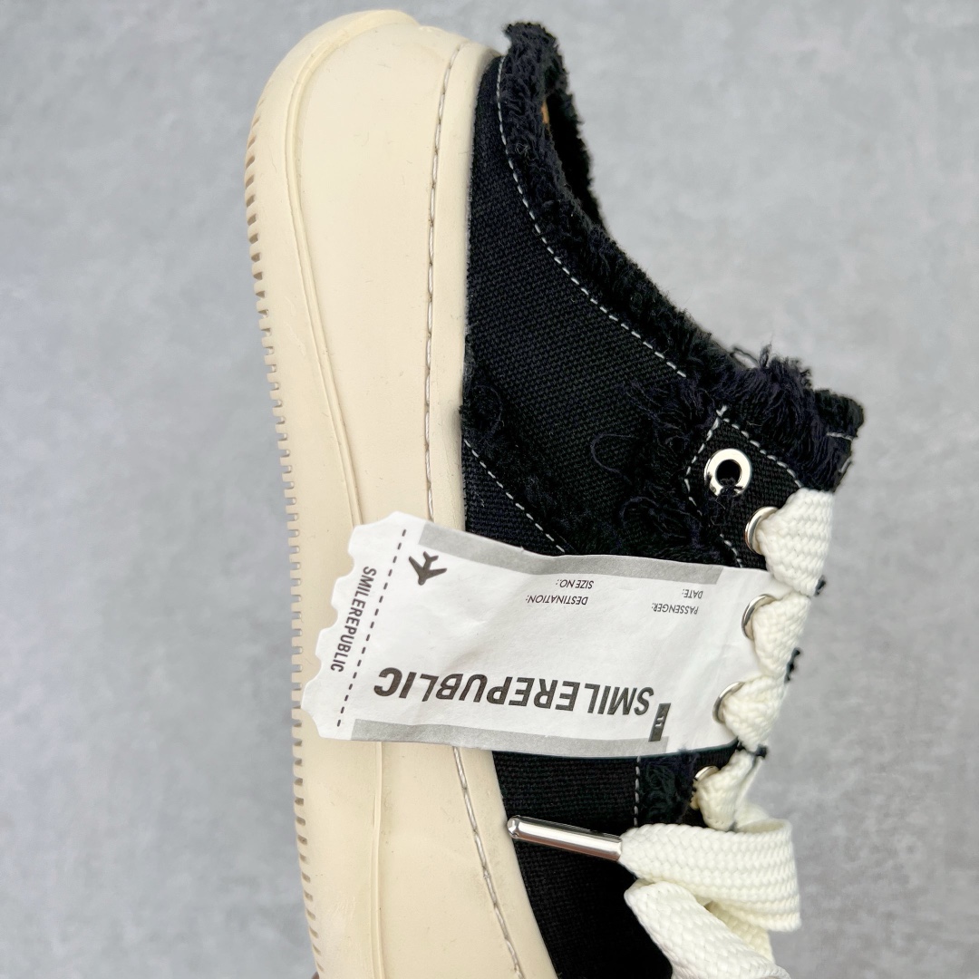 图片[6]-＃纯原福利 SMILEREPUBLIC 檀健次主理品牌 2024新款 众多明星上脚同款厚底开口笑帆布鞋 市售最高品质 得物毒盒最新版本 纯原一致 细节 品质 欢迎对比 市售唯一原厂渠道材料打造 该系列以“SMILE”为灵感来源 捕捉潮流 主打柔软的帆布设计 ms有裁切的羊毛流苏与独特编织技艺HZ 尺码：35-40-选品中心