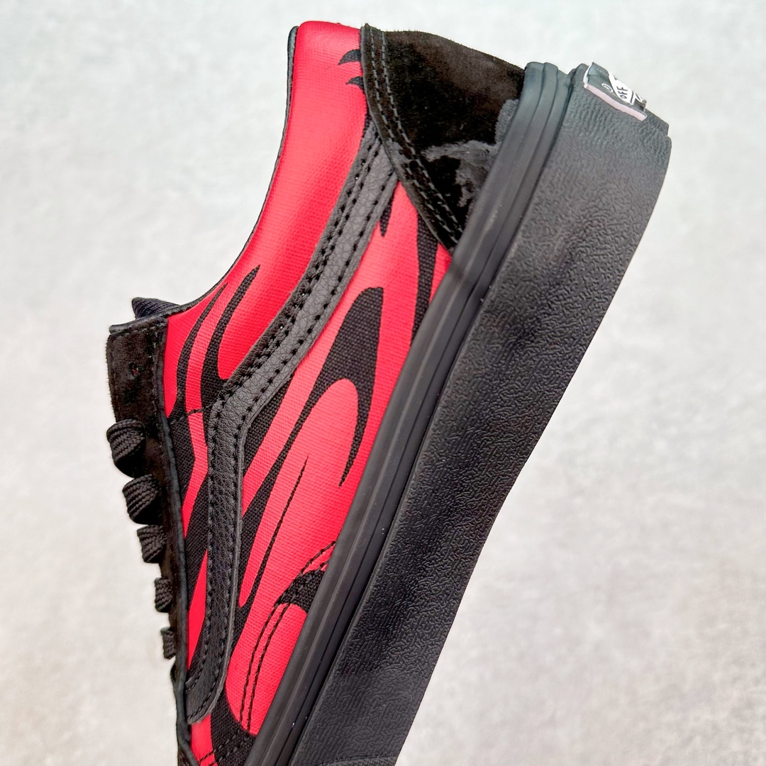 图片[7]-Vans Old Skool 黑红火焰🔥 舒适百搭 防滑减震 休闲硫化板鞋 货号：VN000D56458 尺码：35 36 36.5 37 38 38.5 39 40 40.5 41 42 42.5 43 44 45-选品中心