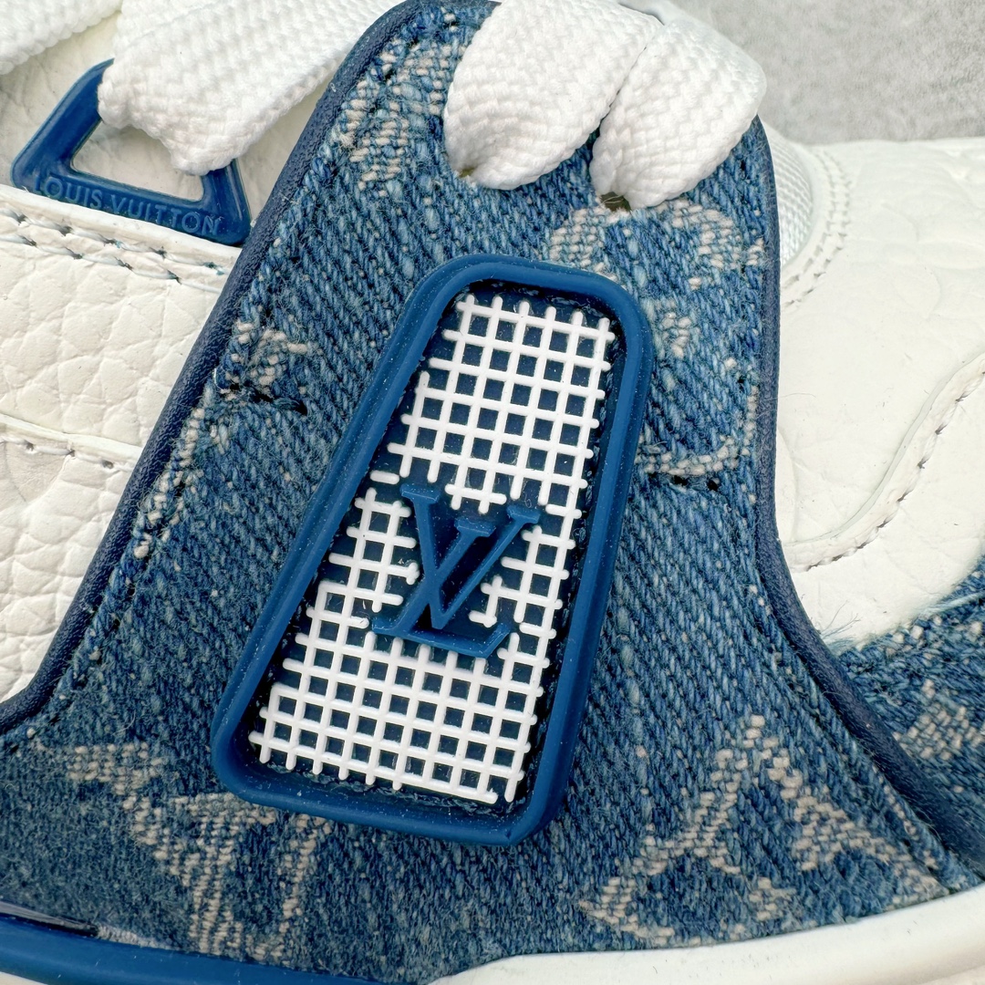 图片[15]-＃FS顶级特价 Louis Vuitton Trainer lv时装走秀运动鞋 实力大厂出品 平台专供 成熟的做工稳定的品控 完美鞋型超高的清洁度 零毛边线头瑕疵 全套原楦原纸版原鞋开模 全网最具灵魂的版型 正确原装黄色鞋盒 正确中底印花 鞋面印花3D高频深度立体 全鞋电脑针车 紧密相连 针距密度一致 环保乳胶注塑鞋垫 厚度脚感还原原版 皮面裁剪部位 统一油边封口工艺 原装橡胶大底含胶量大底组合零偏差 专柜全套包装 防尘袋 说明书 质保卡 男女鞋 尺码：35 36 37 38 39 40 41 42 43 44 45-选品中心