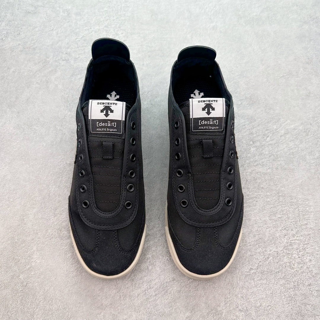 图片[2]-＃纯原 DESCENTE CHRON 迪桑特复古运动一脚蹬帆布鞋透气休闲鞋 轻松方便的一脚蹬设计 搭配轻质弹性鞋底 脚感舒适 简洁的帆布鞋面设计适用于多场景穿搭 尺码：36 36.5 37.5 38 38.5 39 40 40.5 41 42 42.5 43 44 44.5 45-选品中心