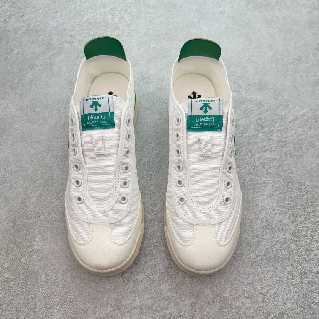 图片[2]-＃纯原 DESCENTE CHRON 迪桑特复古运动一脚蹬帆布鞋透气休闲鞋 轻松方便的一脚蹬设计 搭配轻质弹性鞋底 脚感舒适 简洁的帆布鞋面设计适用于多场景穿搭 尺码：36 36.5 37.5 38 38.5 39 40 40.5 41 42 42.5 43 44 44.5 45-选品中心