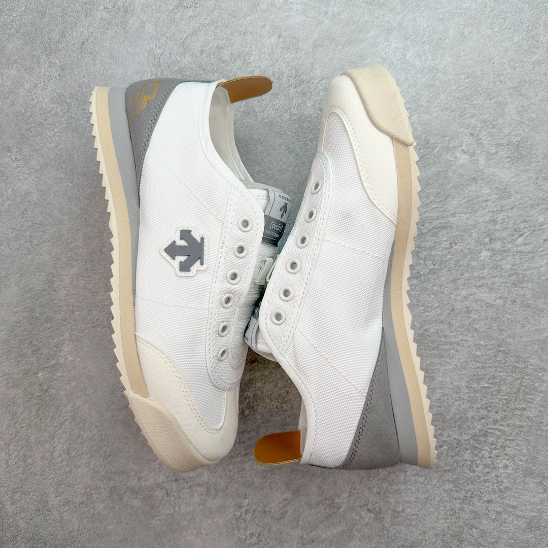 图片[3]-＃纯原 DESCENTE CHRON 迪桑特复古运动一脚蹬帆布鞋透气休闲鞋 轻松方便的一脚蹬设计 搭配轻质弹性鞋底 脚感舒适 简洁的帆布鞋面设计适用于多场景穿搭 尺码：36 36.5 37.5 38 38.5 39 40 40.5 41 42 42.5 43 44 44.5 45-选品中心